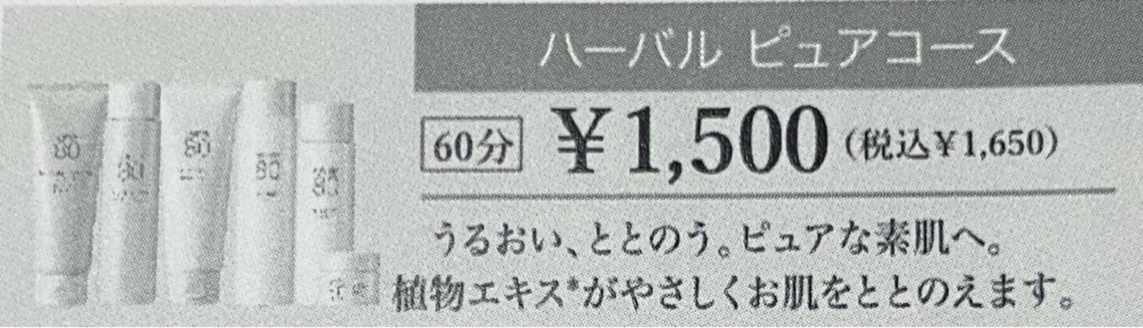 フェイシャルエステ　ピュアコースの写真