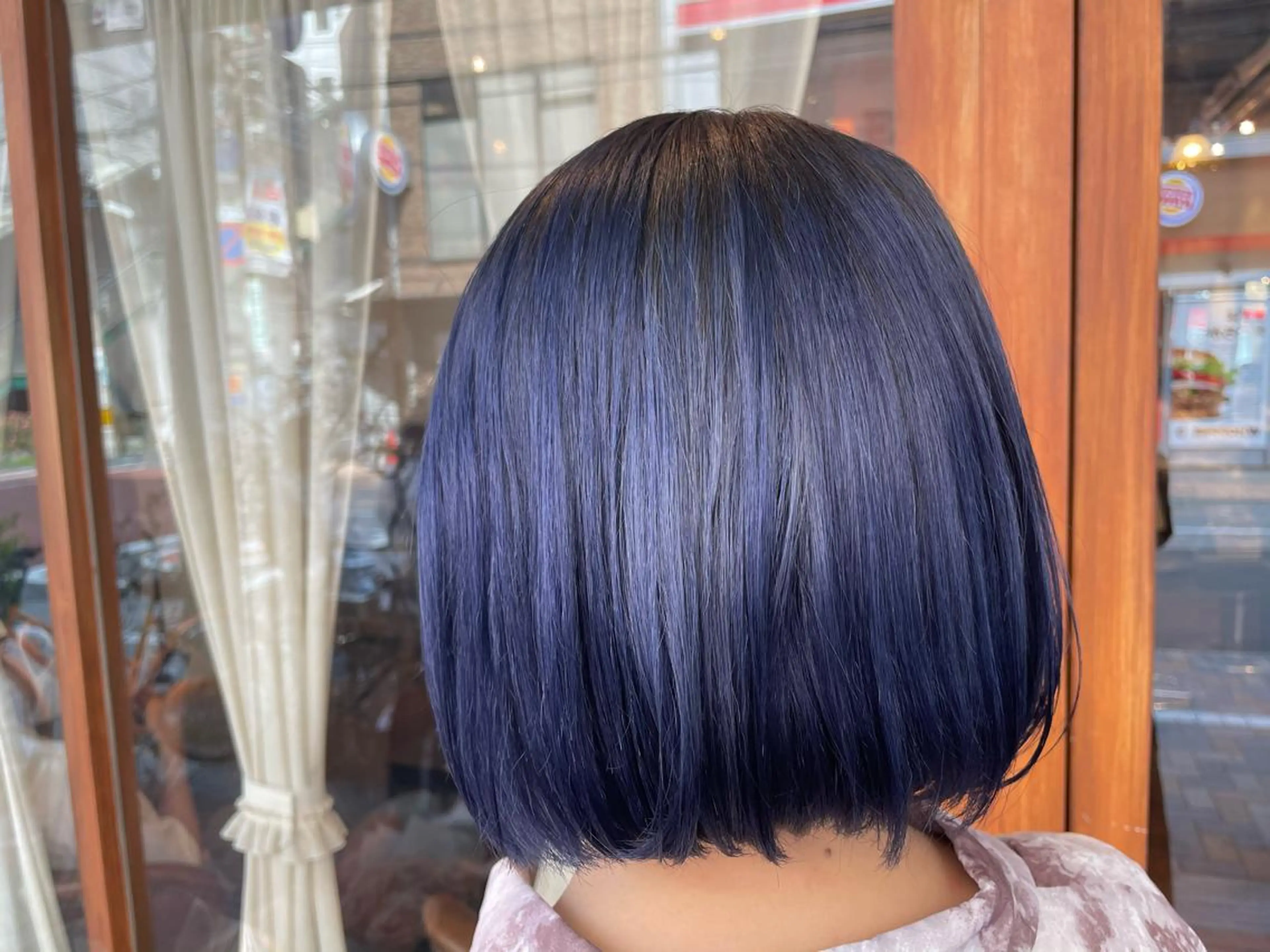 ミディアム カラー カット ヘアカラー みねぎし ふうかのヘアスタイル