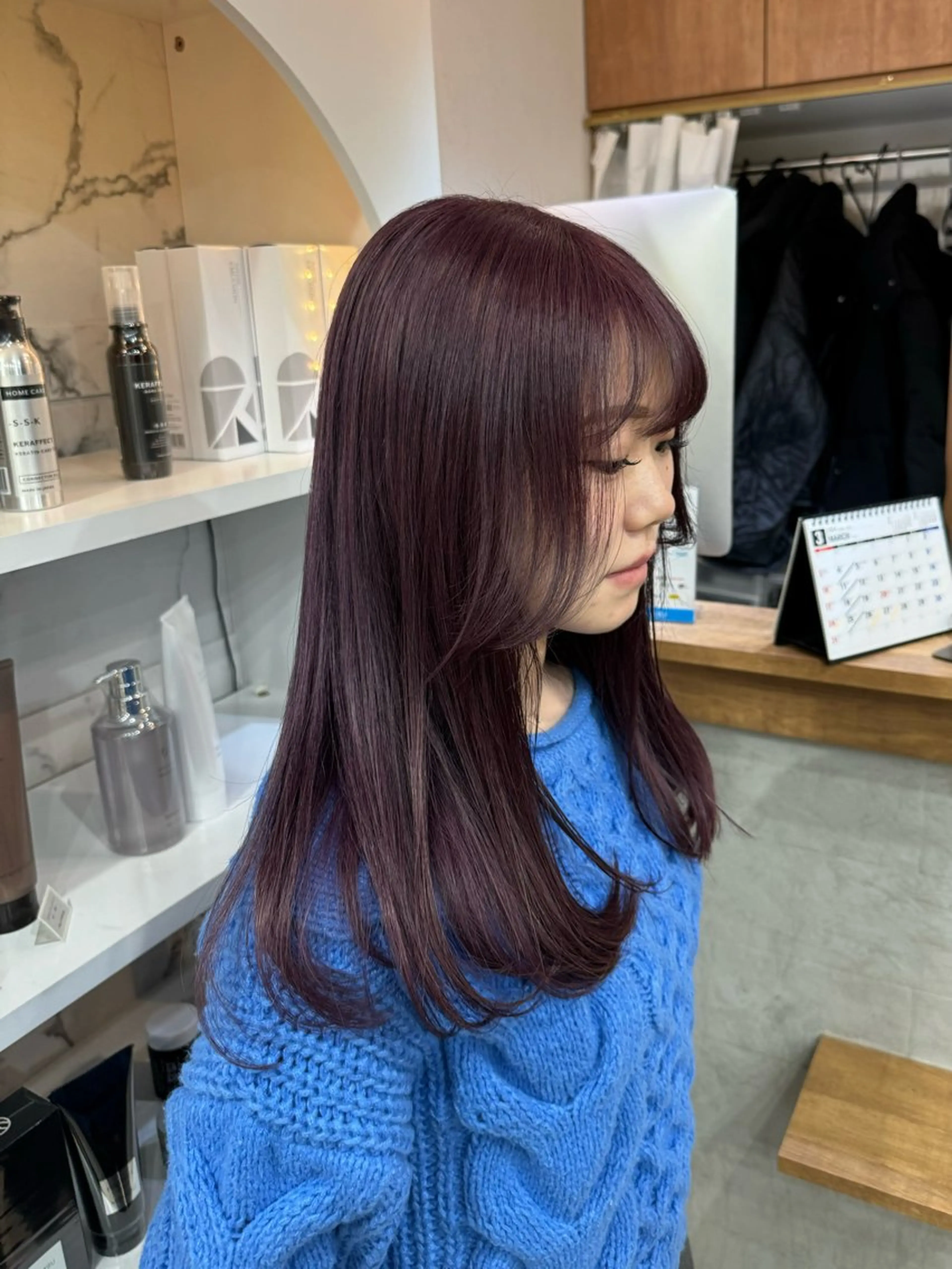 ロング カラー ヘアカラー トリートメント エクステモデル募集 💗大阪梅田/川上のヘアスタイル