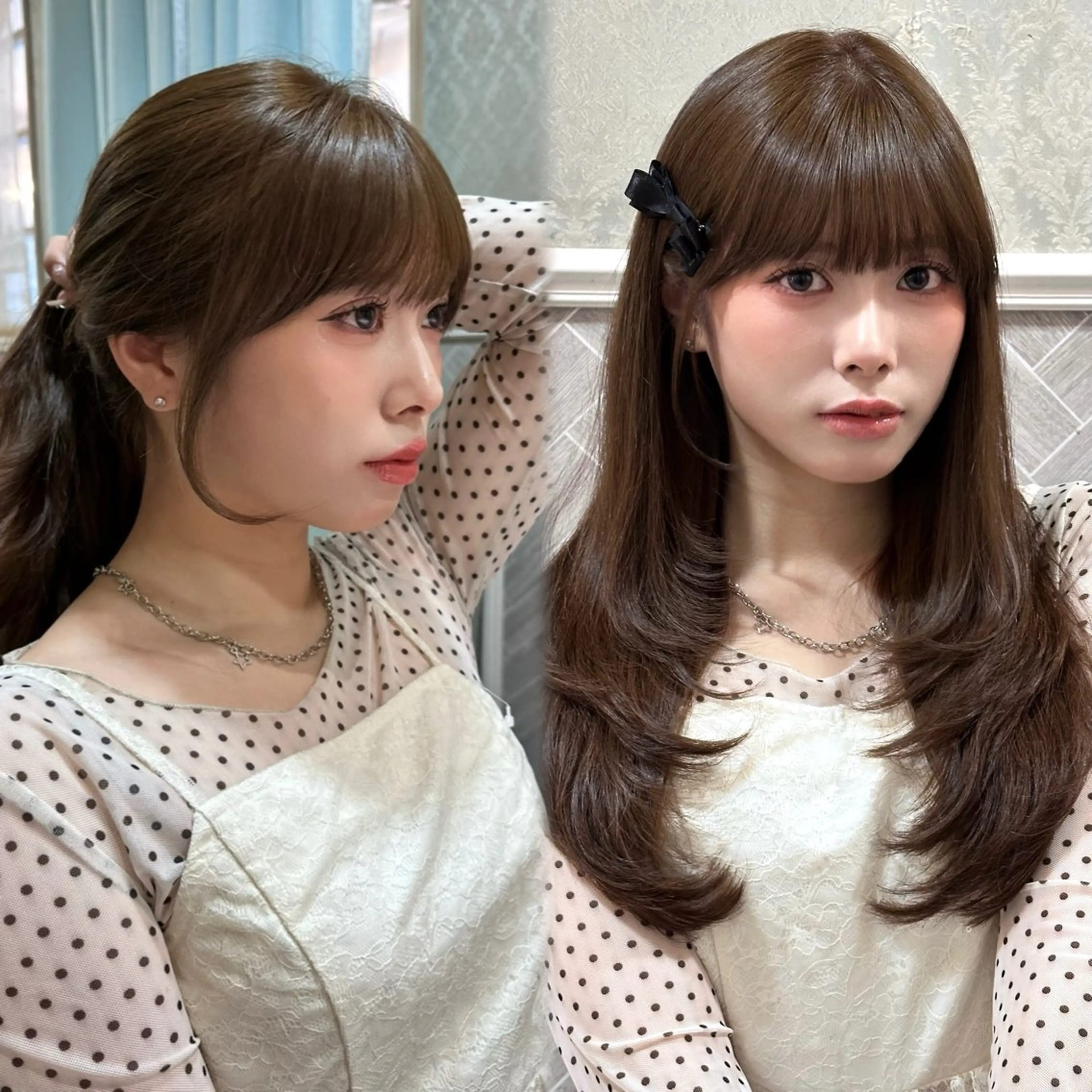 ロング カット ヘアカラー レイヤー/顔周り /ボブ/銀座/サラのヘアスタイル