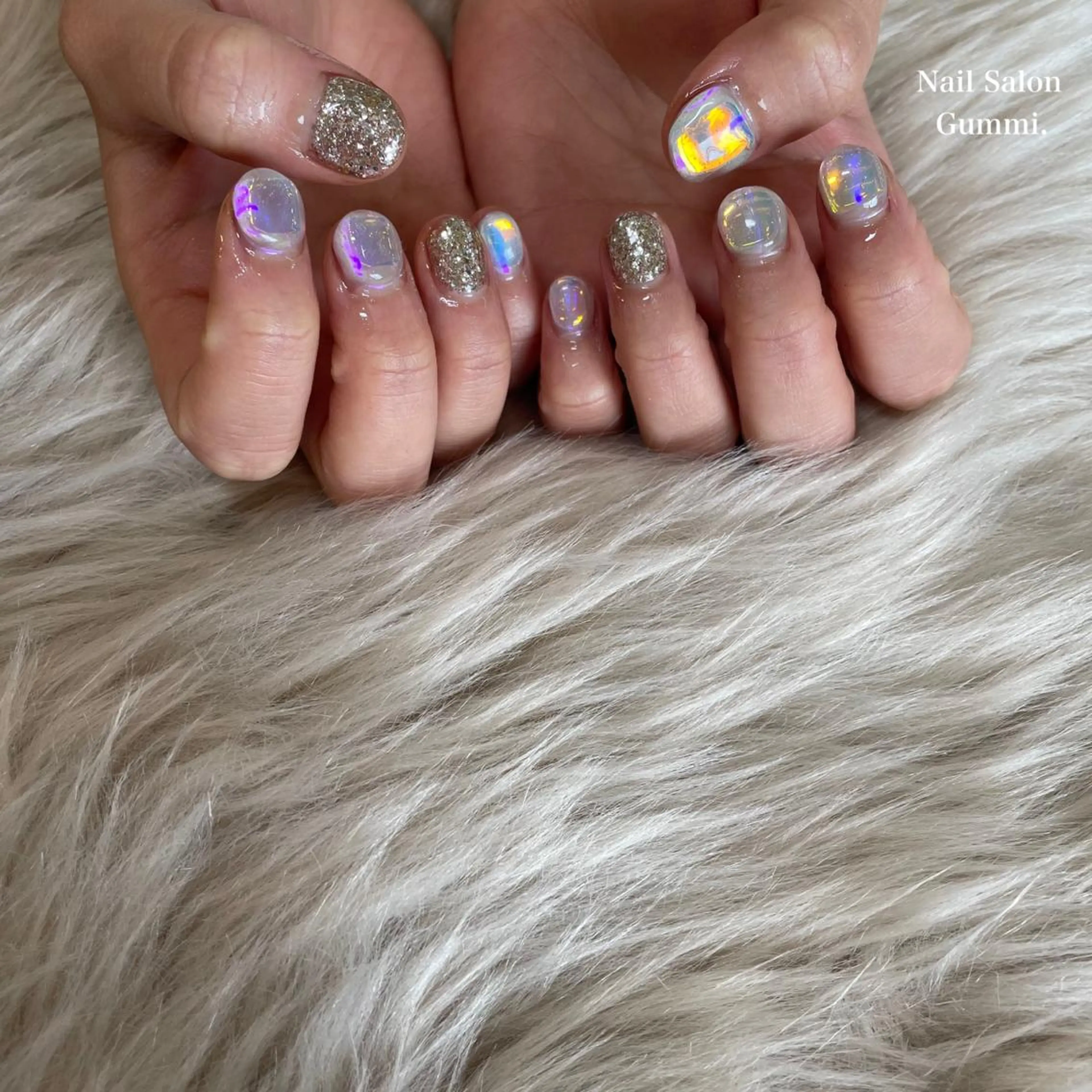 ネイル 氷ネイル・うるうるネイル Nail Salon Gummi.のネイルデザイン