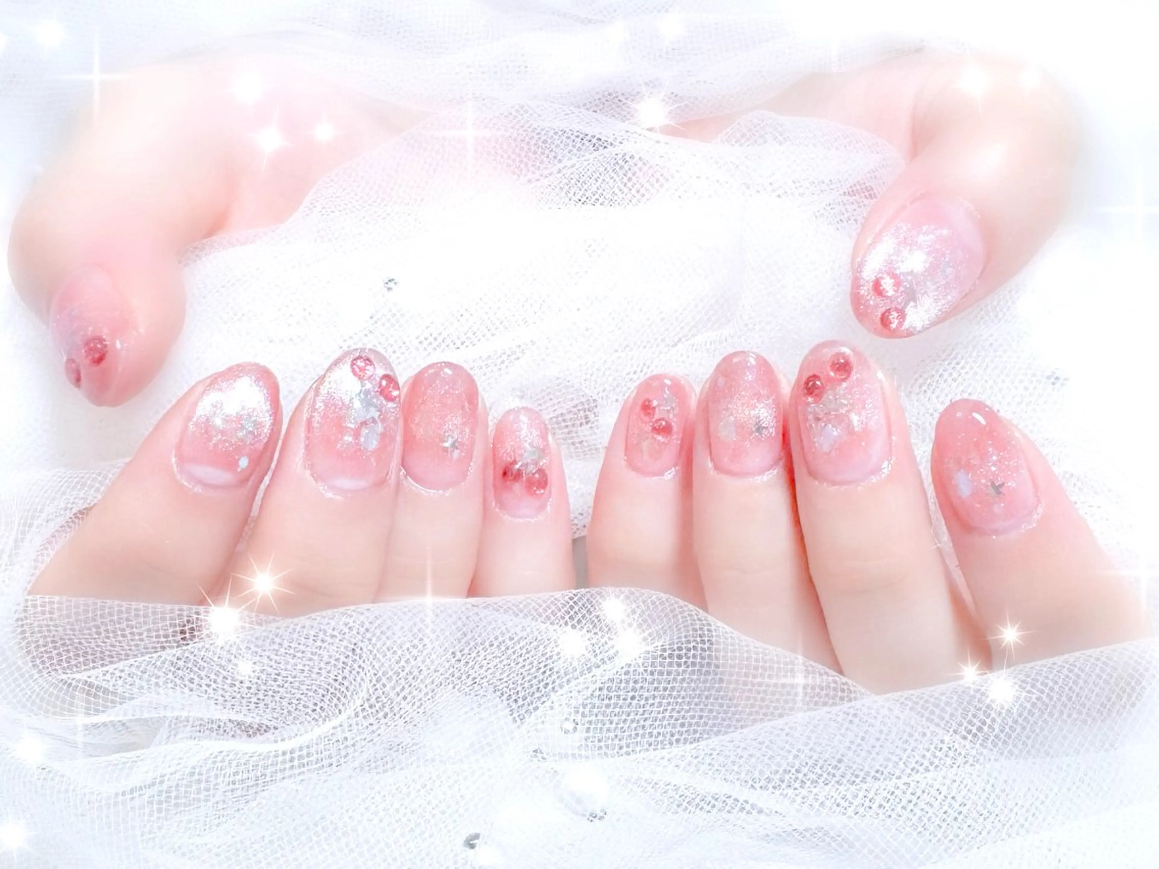 ネイル ハンドネイル ハンドケア 𝗝𝗨𝗥𝗜🎀 niconail三鷹のネイルデザイン