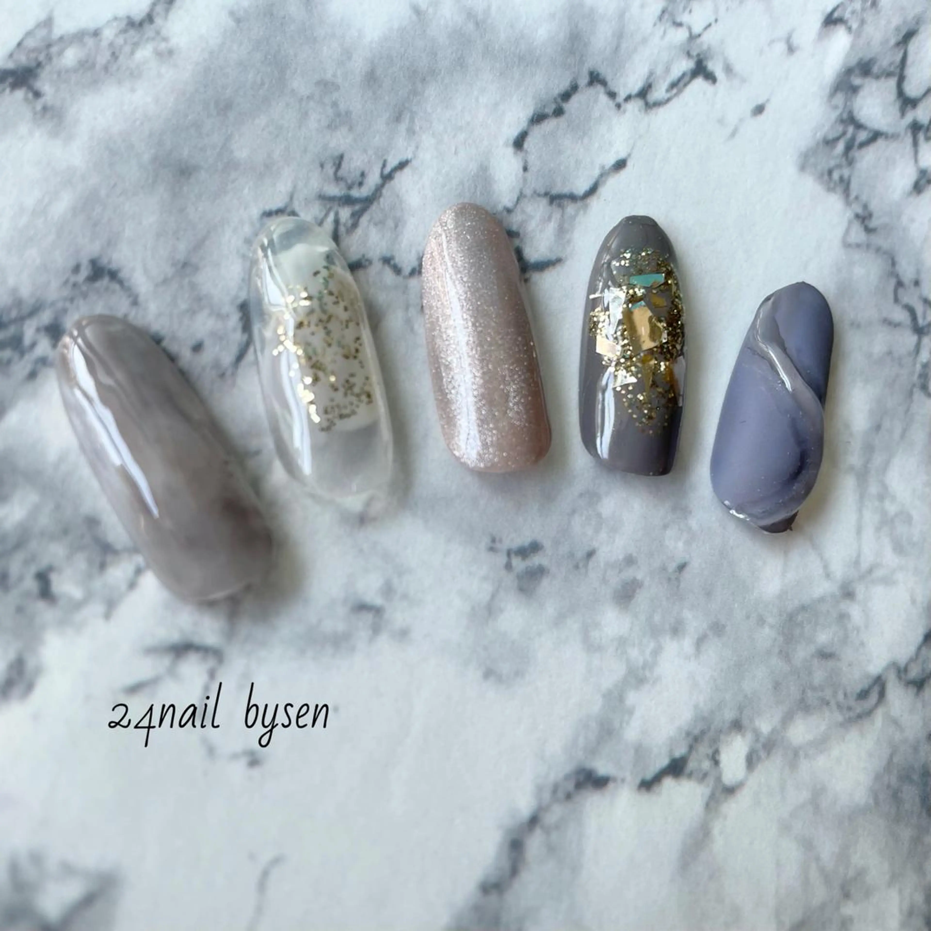 ネイル ニュアンスネイル Atelier by 24nail/Ayaのネイルデザイン