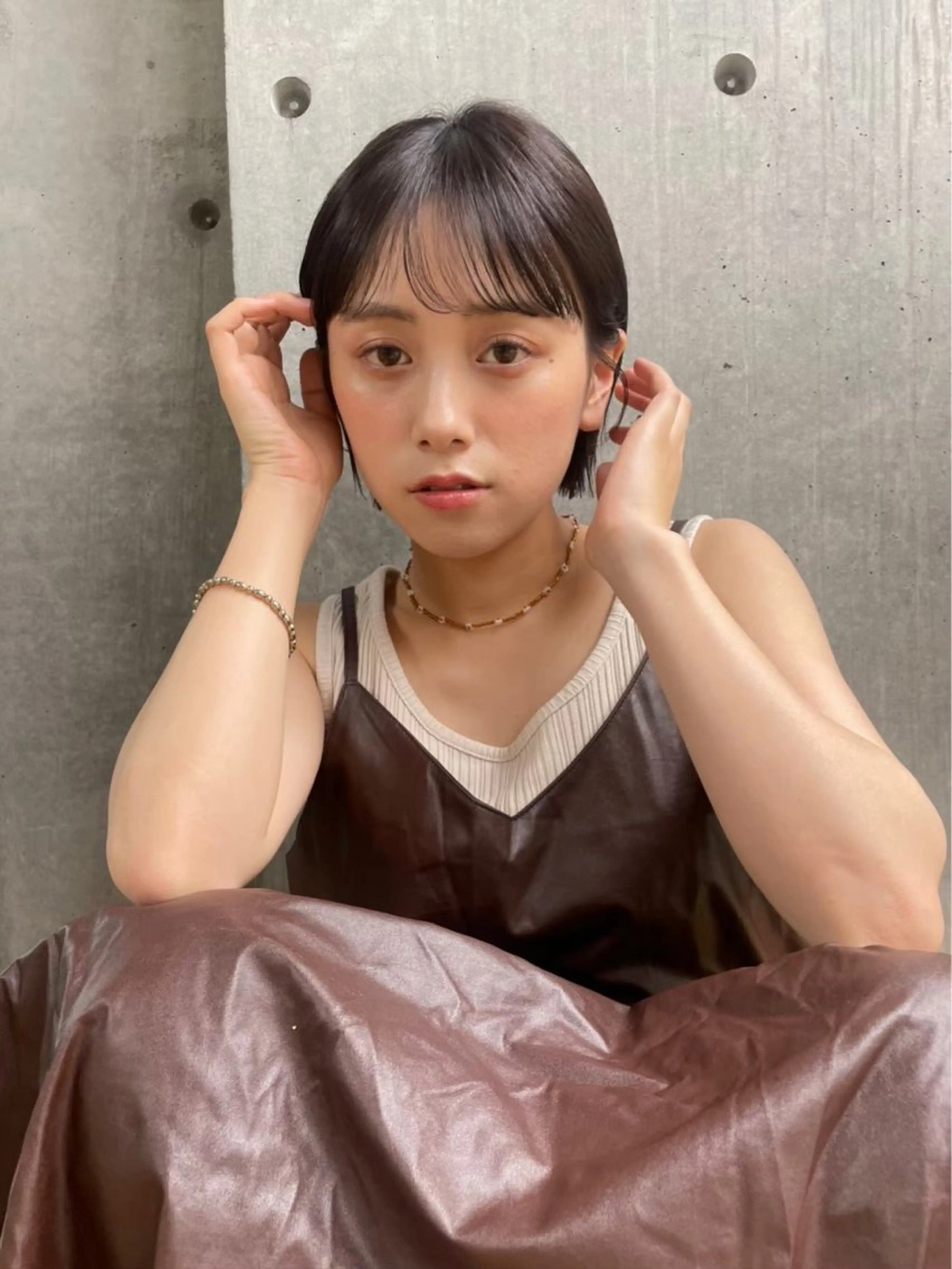 ショート カラー ボブ GO TODAY SHAiRE SALON表参道Polaris店所属・暖色カラー/ピンク カラー/HARUKAのヘアスタイル