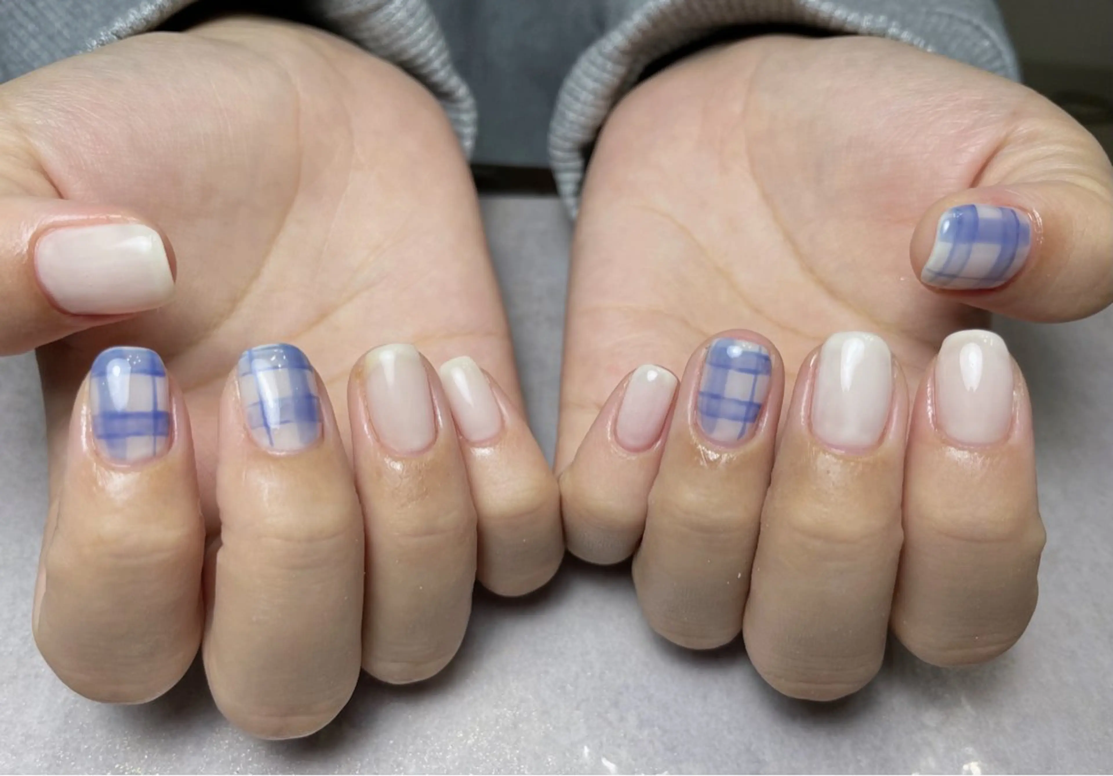 ネイル ジェルネイル パラジェル シンプルネイル BLANC.nail所属・BLANC.nail yuuのネイルデザイン