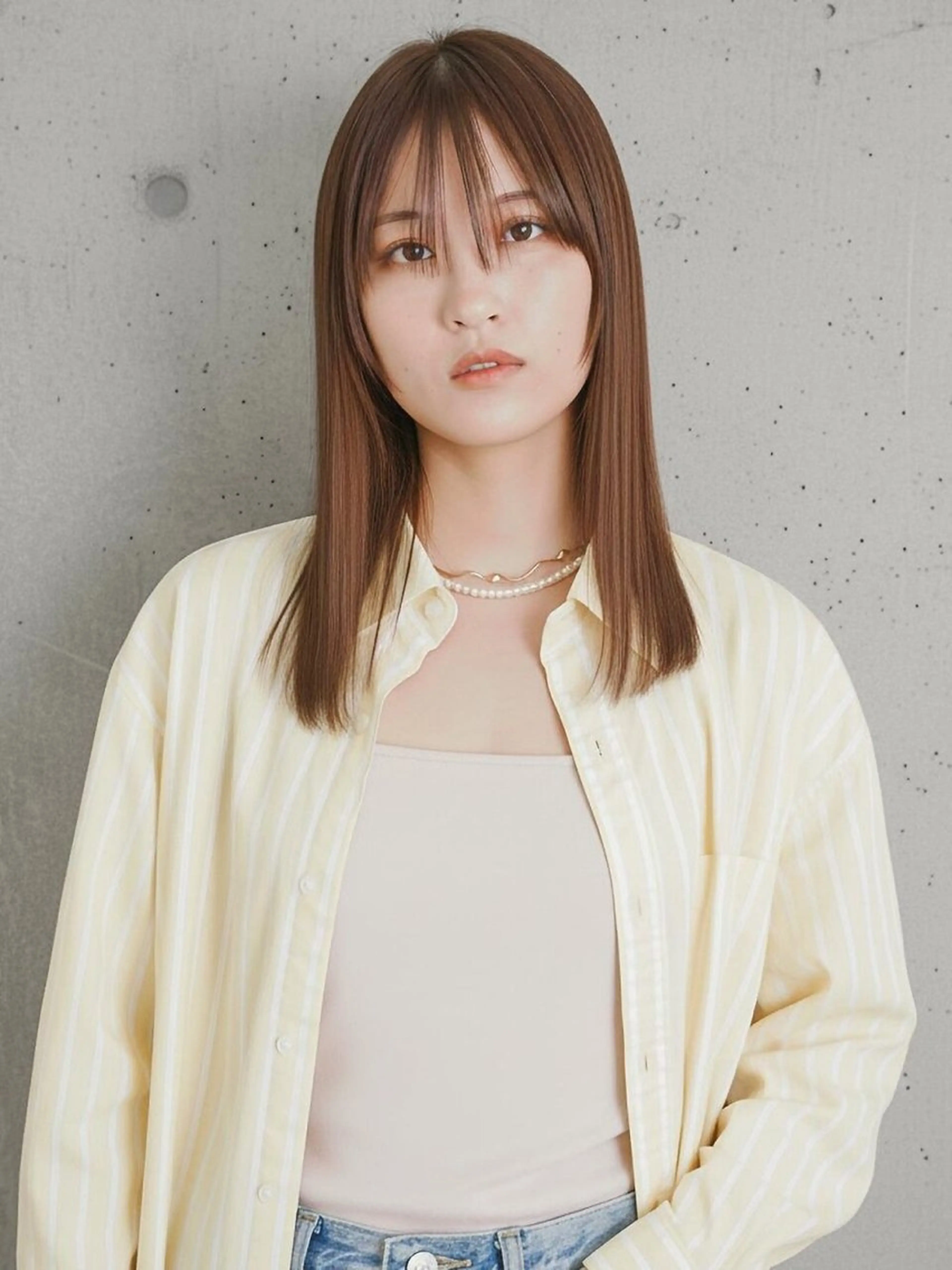 ロング パーマ レディースモデル募集 綾坂のヘアスタイル