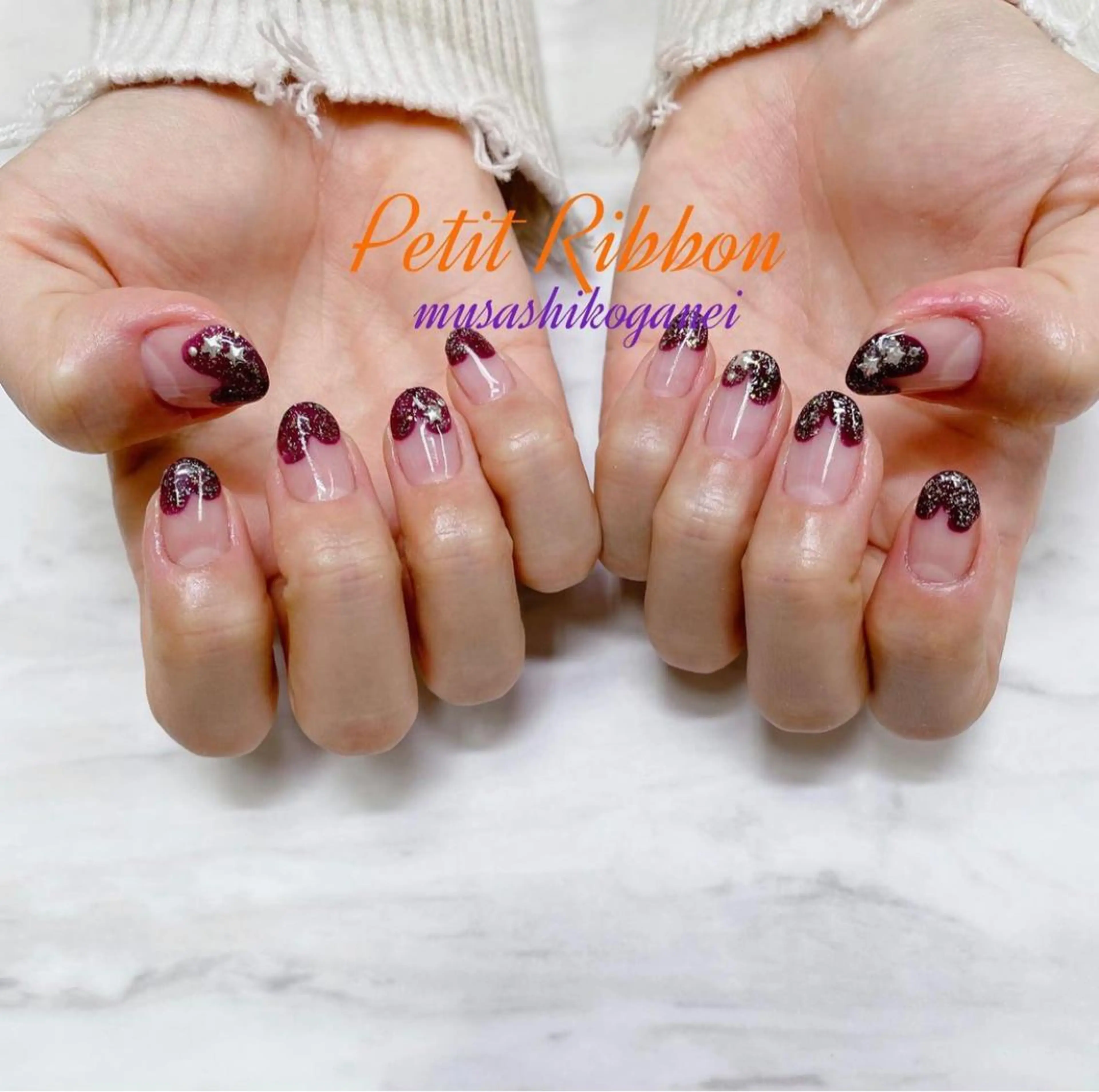 ネイル ハンドネイル プティリボン 武蔵小金井店のネイルデザイン