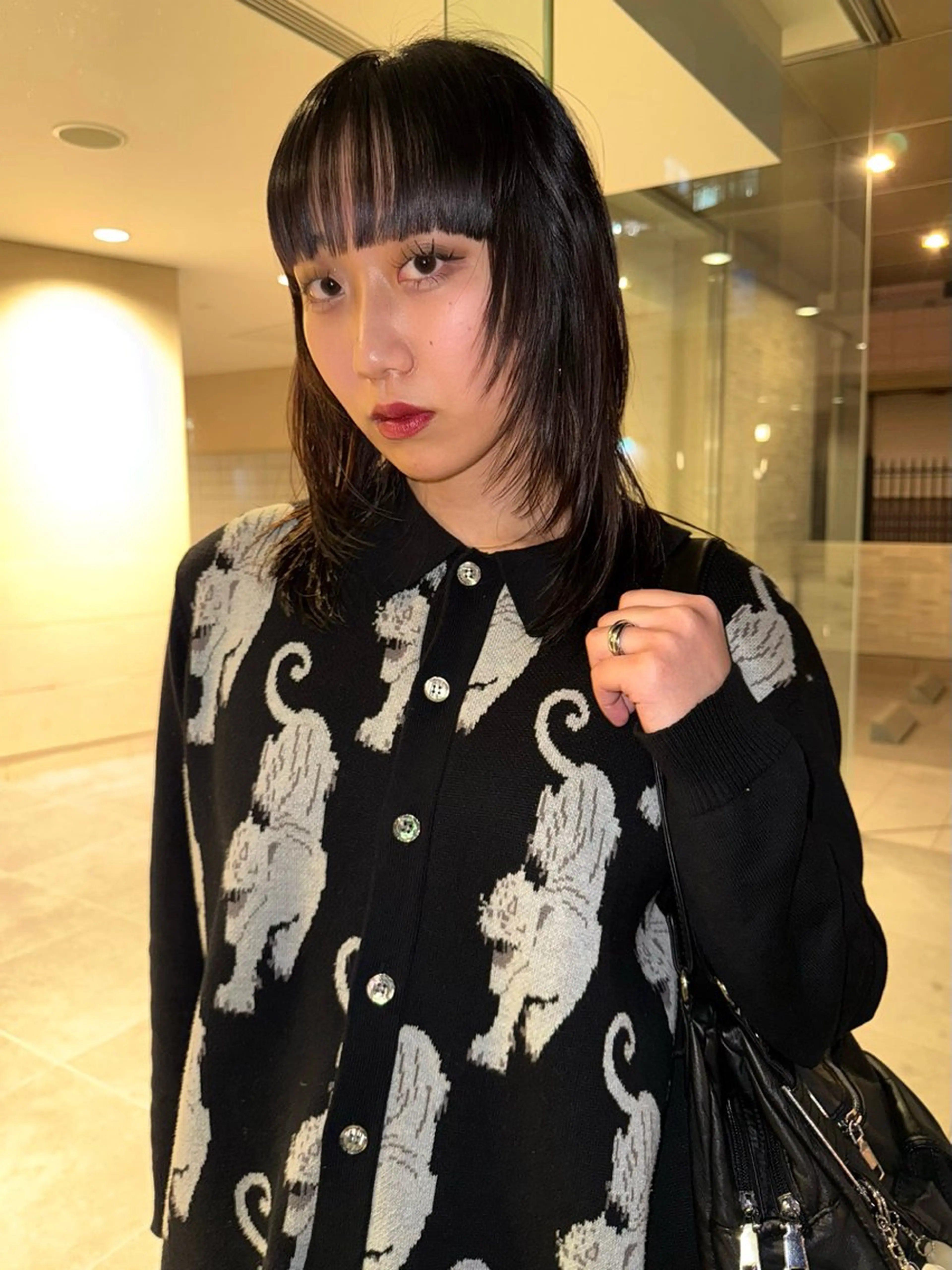 ミディアム カット レイヤー/ボブ/ パーマ/Rikuのヘアスタイル