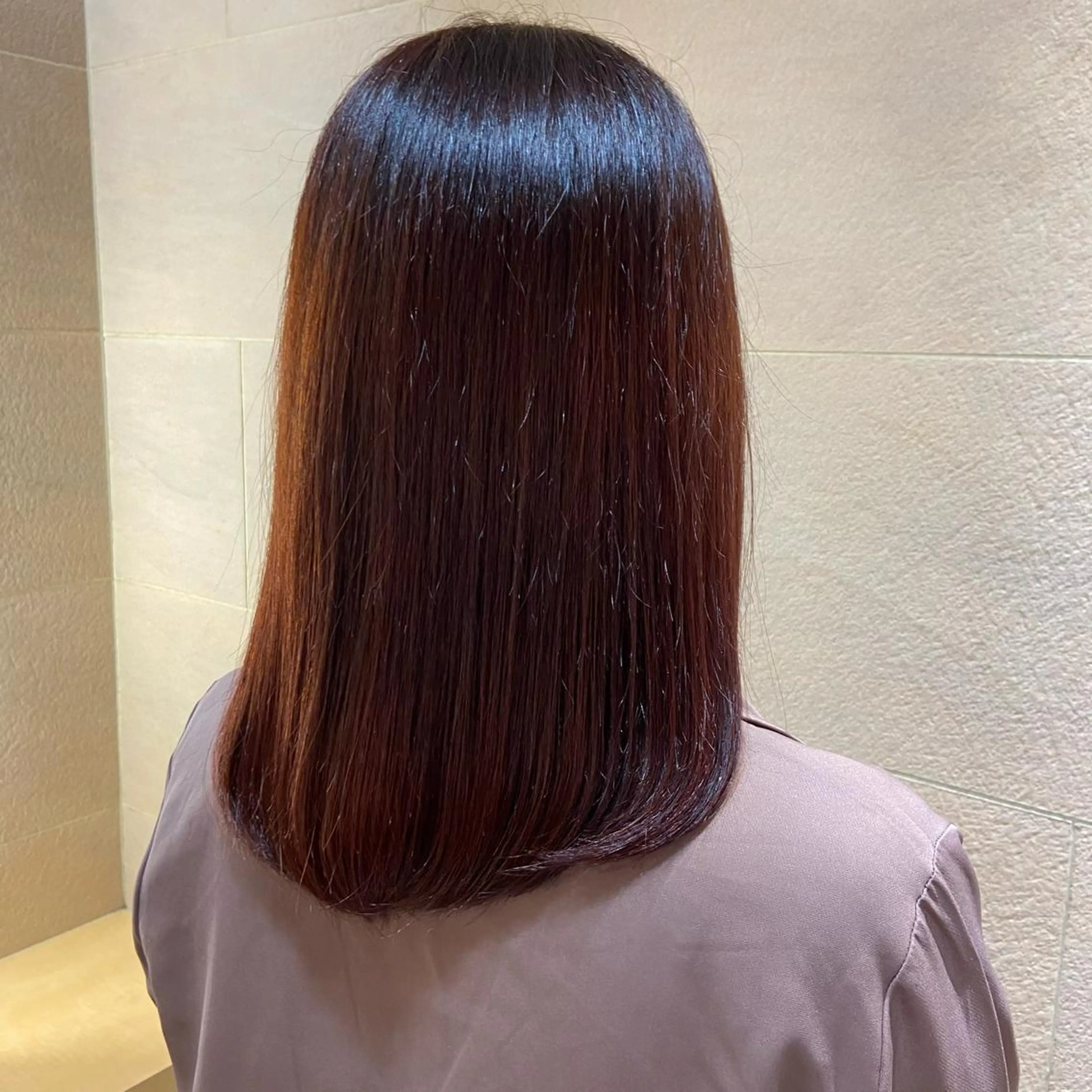 セミロング 新宿/韓国ヘア 中明度カラー/かやのヘアスタイル