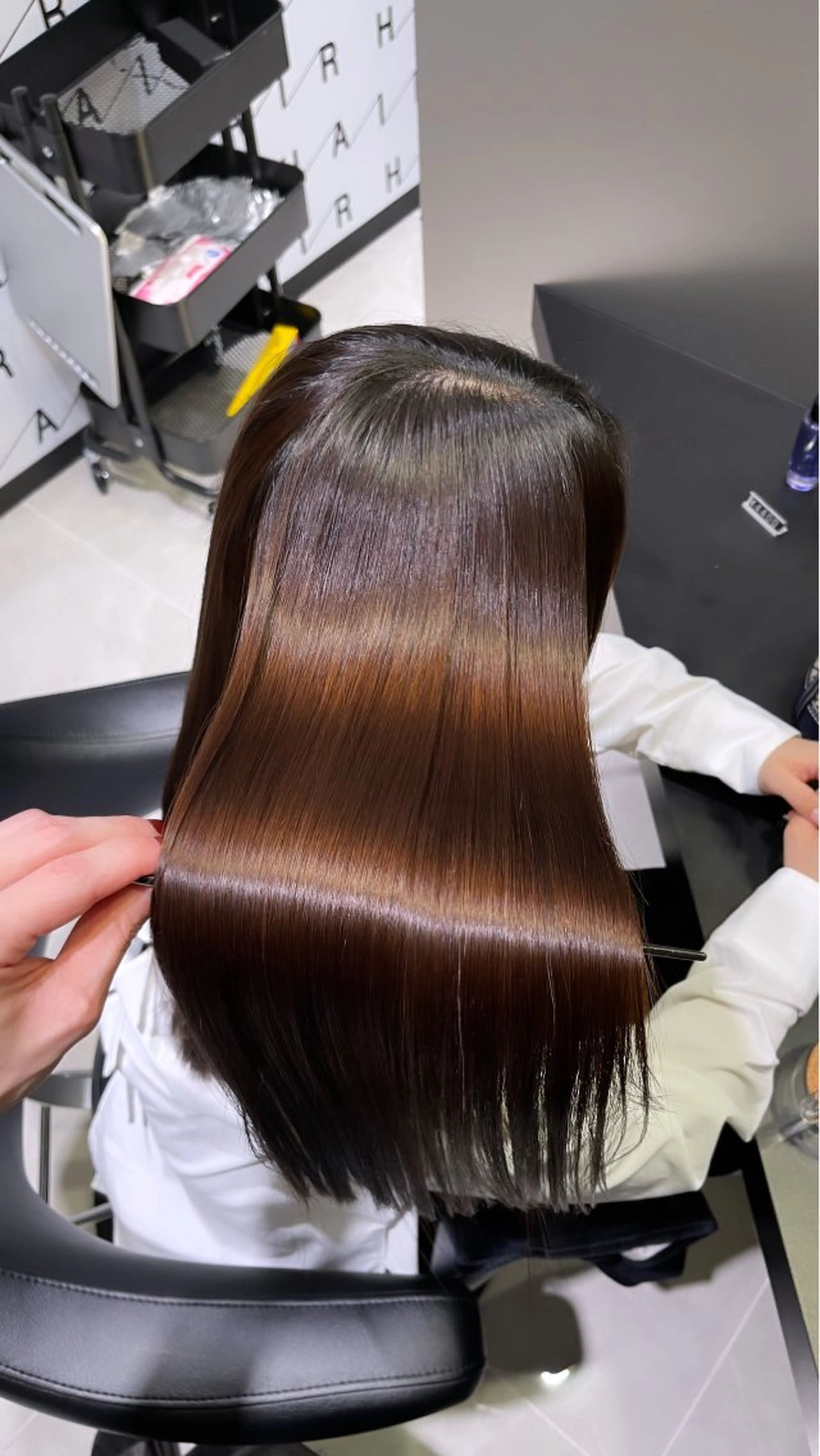 ロング 髪質改善 縮毛矯正 トリートメント 阿部 祥大のヘアスタイル