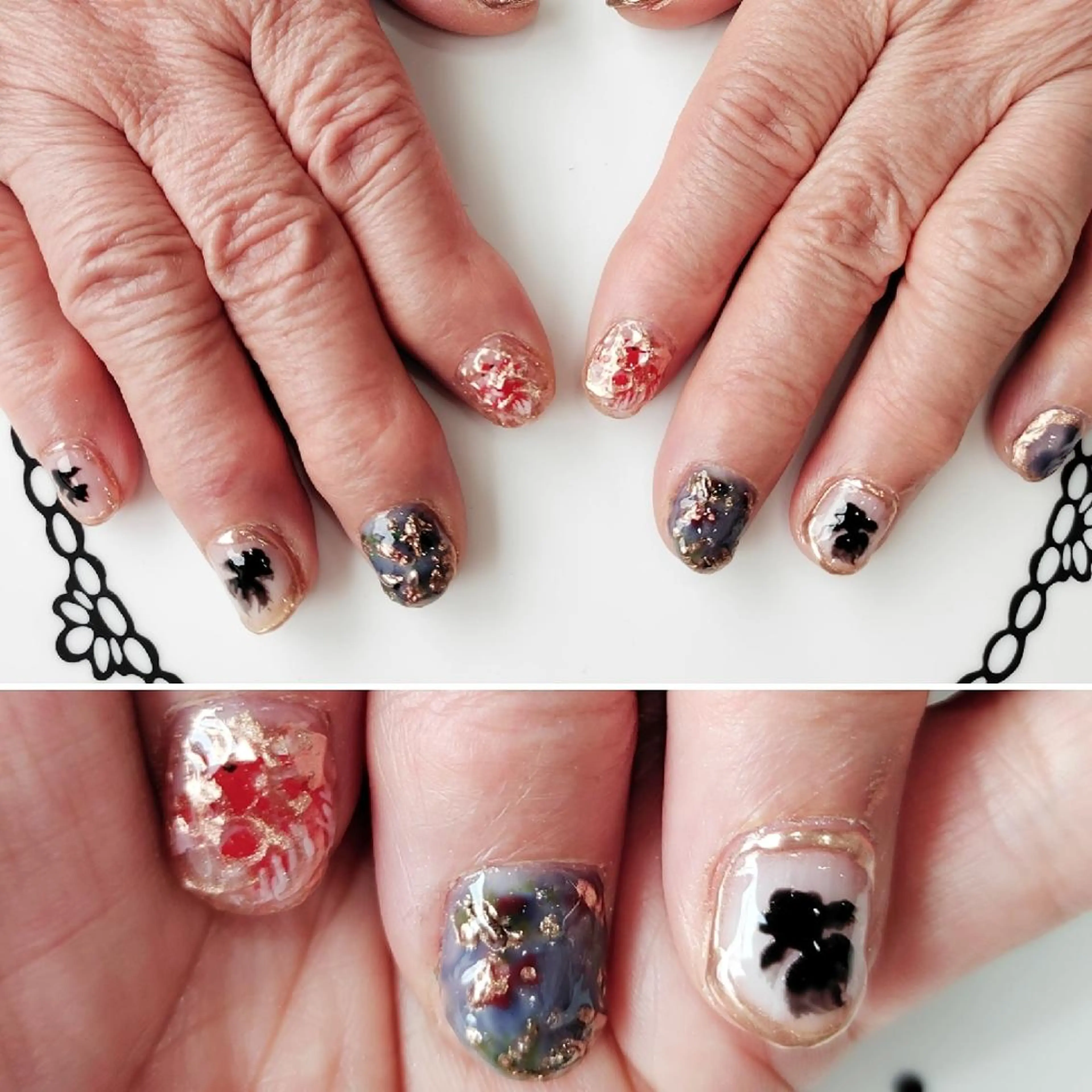 ネイル 千葉家蘭磨ネイル♣所属・千葉家蘭磨ネイル♣と タイ古式マッサージのネイルデザイン