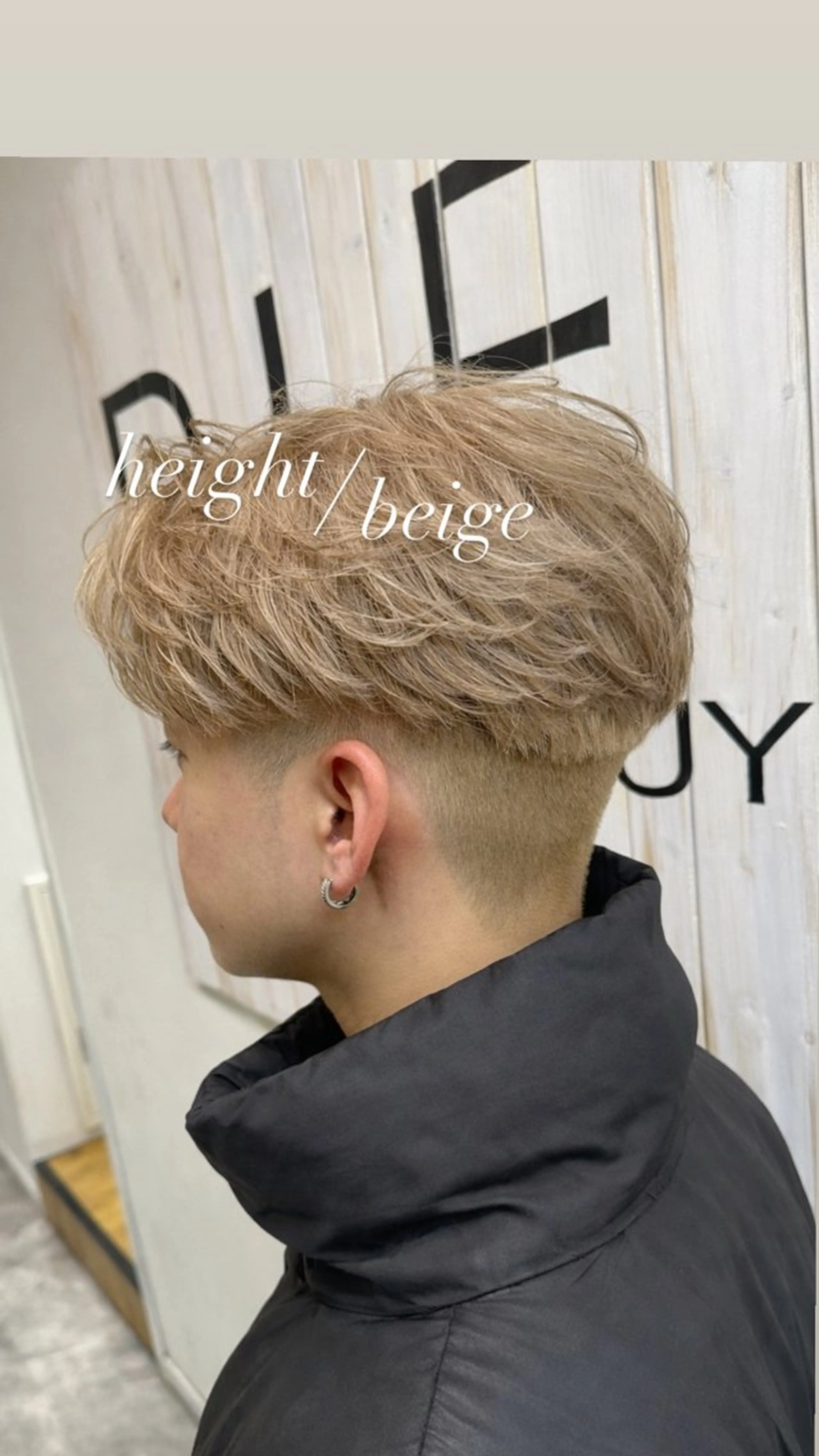 カラー パーマ メンズ メンズハイトーン ベージュカラー ハイトーンカラー ハイトーンベージュ ヘアカラー メンズ特化 ⚡️ナツキ⚡️のヘアスタイル