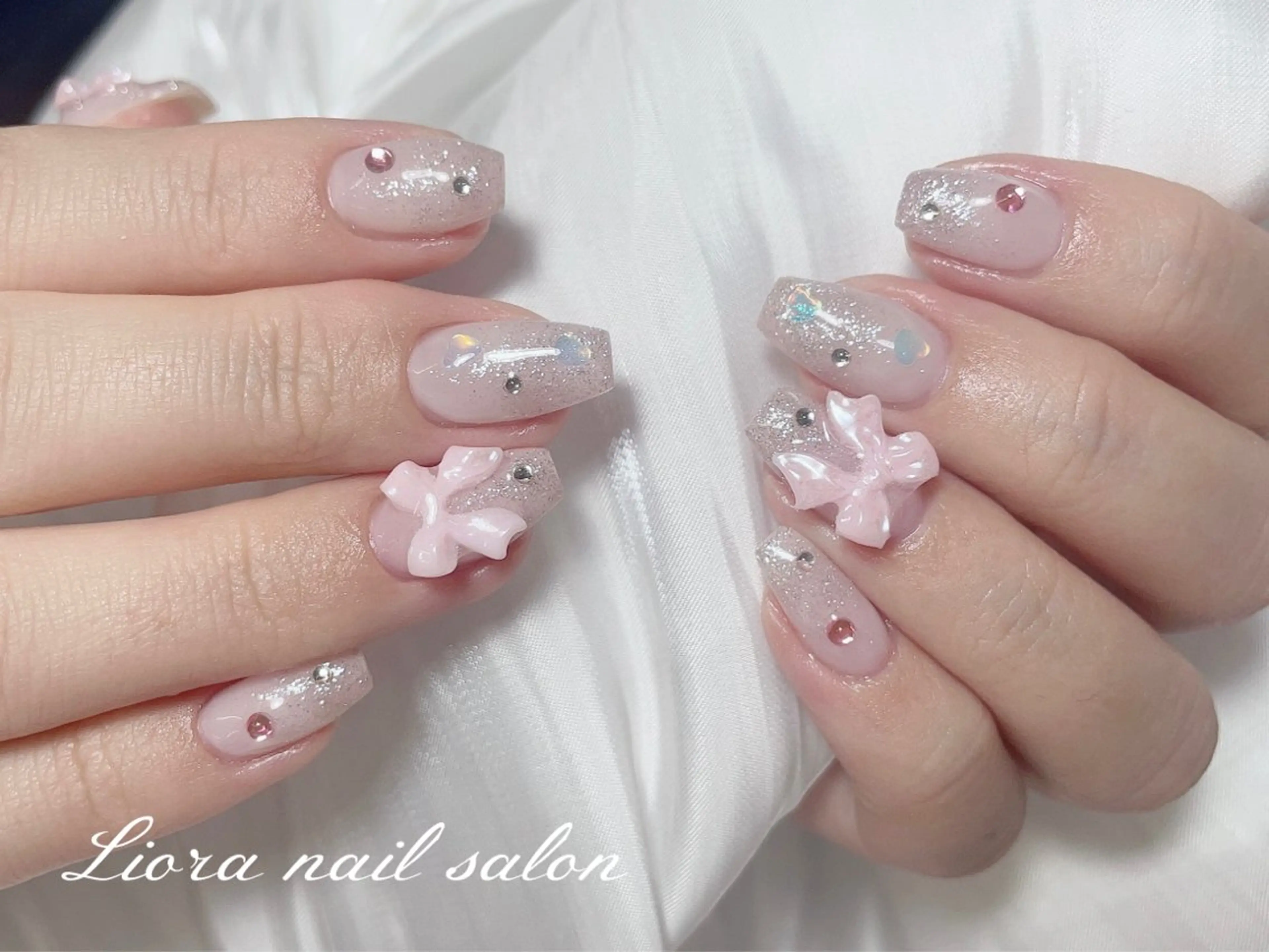 ネイル チークネイル フットネイル フレンチネイル ジェルネイル ガーリー Liora nail スカルプ専門店のネイルデザイン