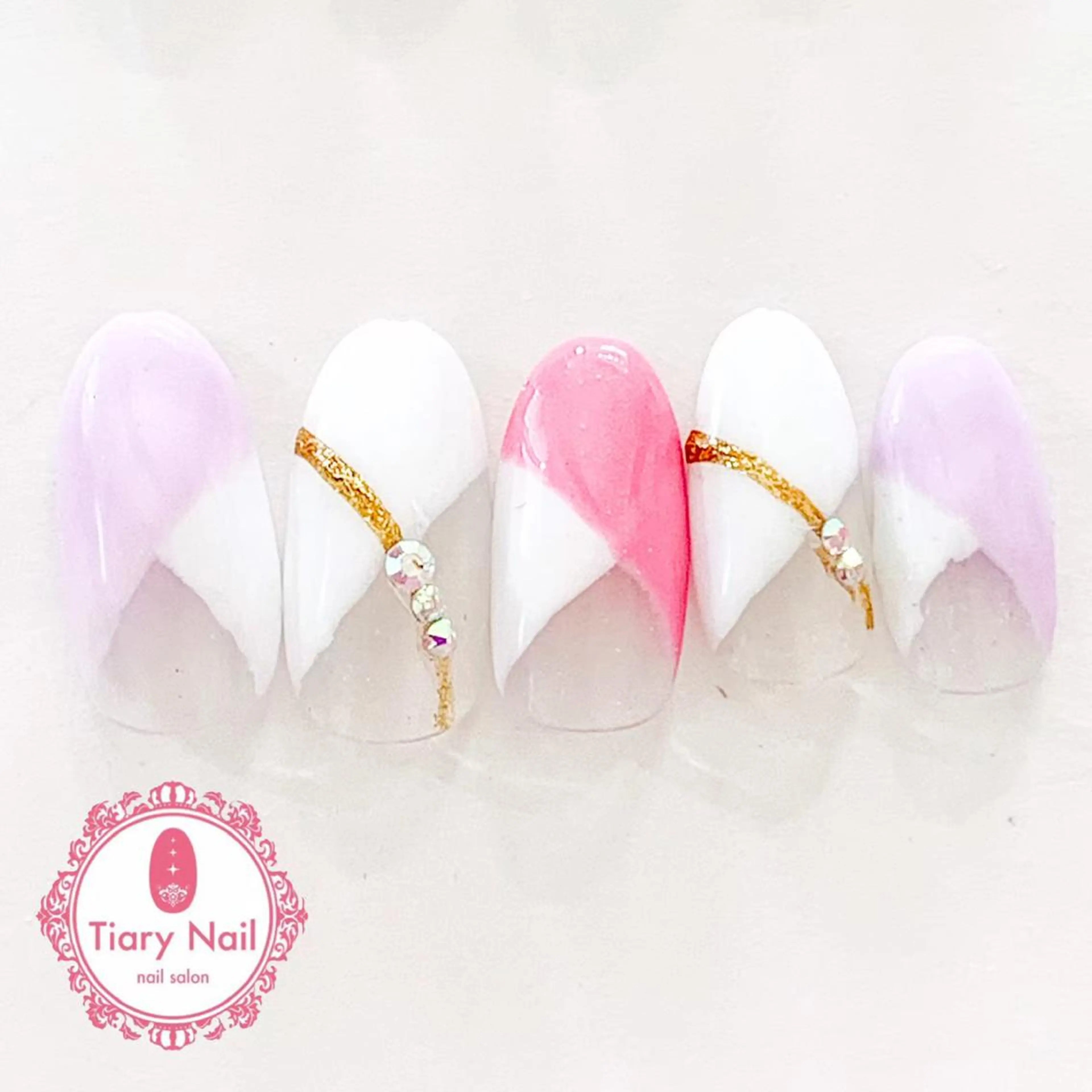 ネイル 桜ネイル 長さ出し オフィスネイル スカルプネイル シンプルネイル 💗🪽Tiary Nail🪽💗のネイルデザイン