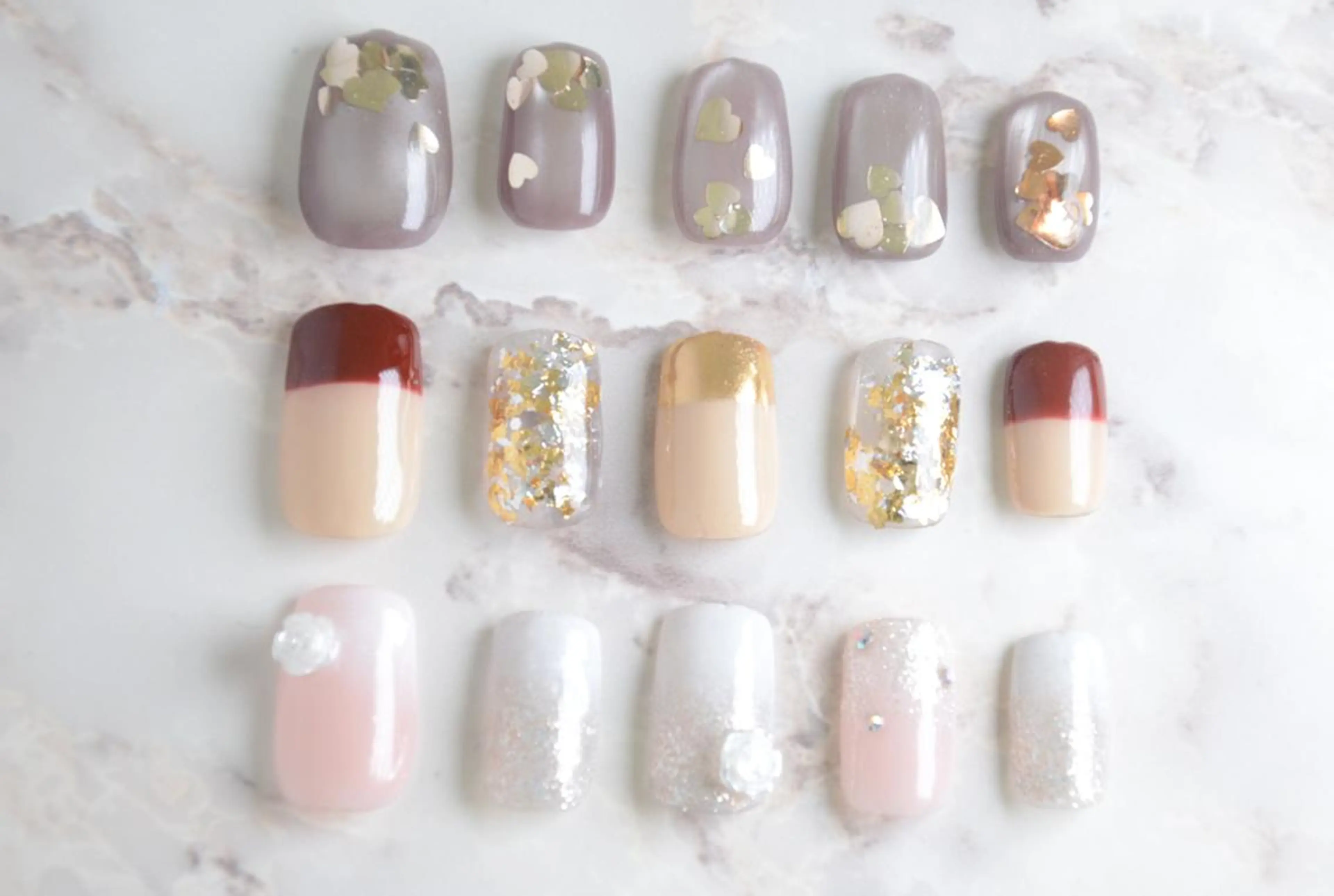 ネイル アートネイル 持ち込み ストーンネイル Nail Salon Lindaのネイルデザイン