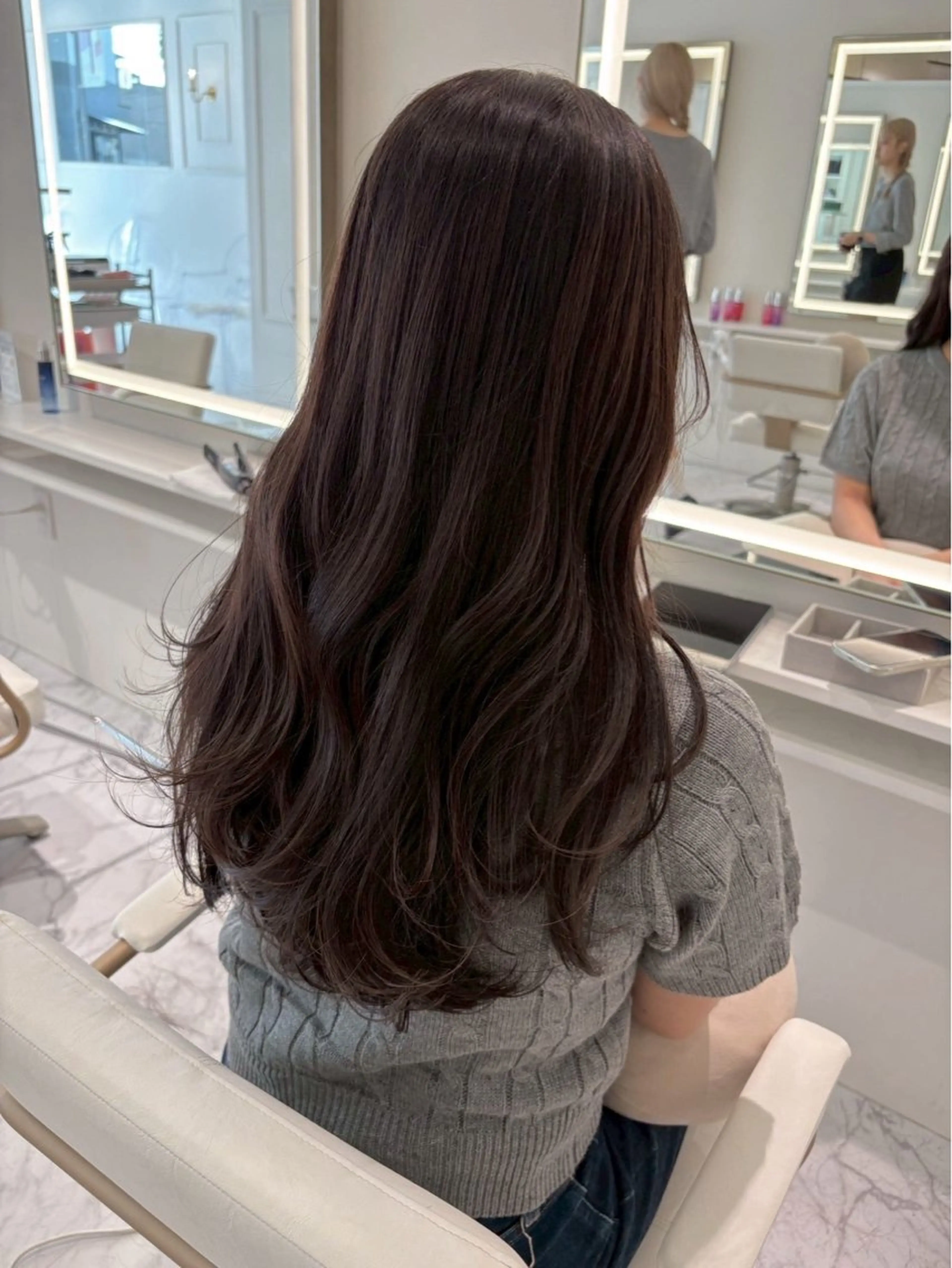 ロング カラー ヘアカラー ParveMix🎀 稲垣 詞葉のヘアスタイル