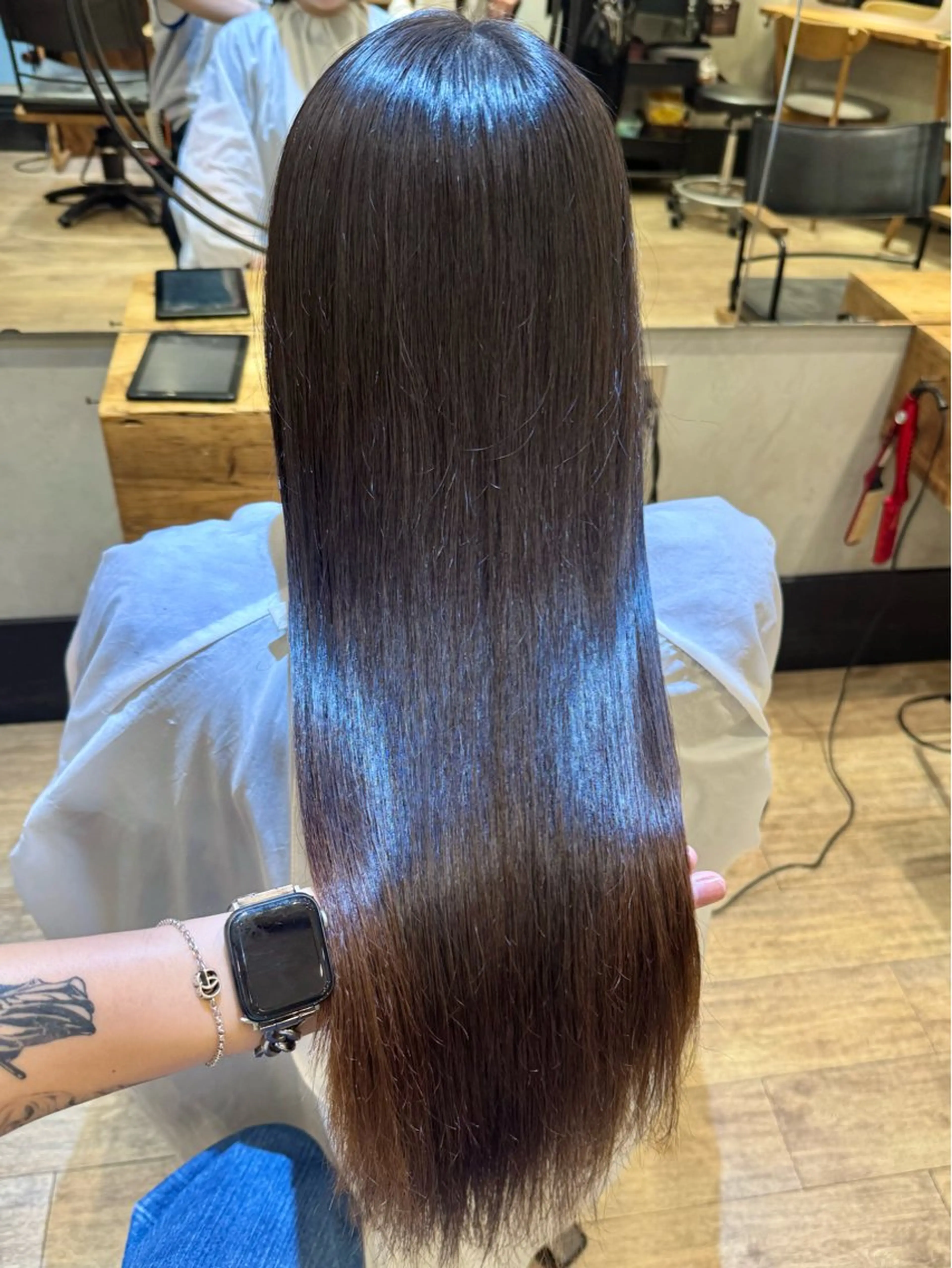 ロング パーマ 立川/レイヤー/ 複雑履歴/ 西川翔真のヘアスタイル