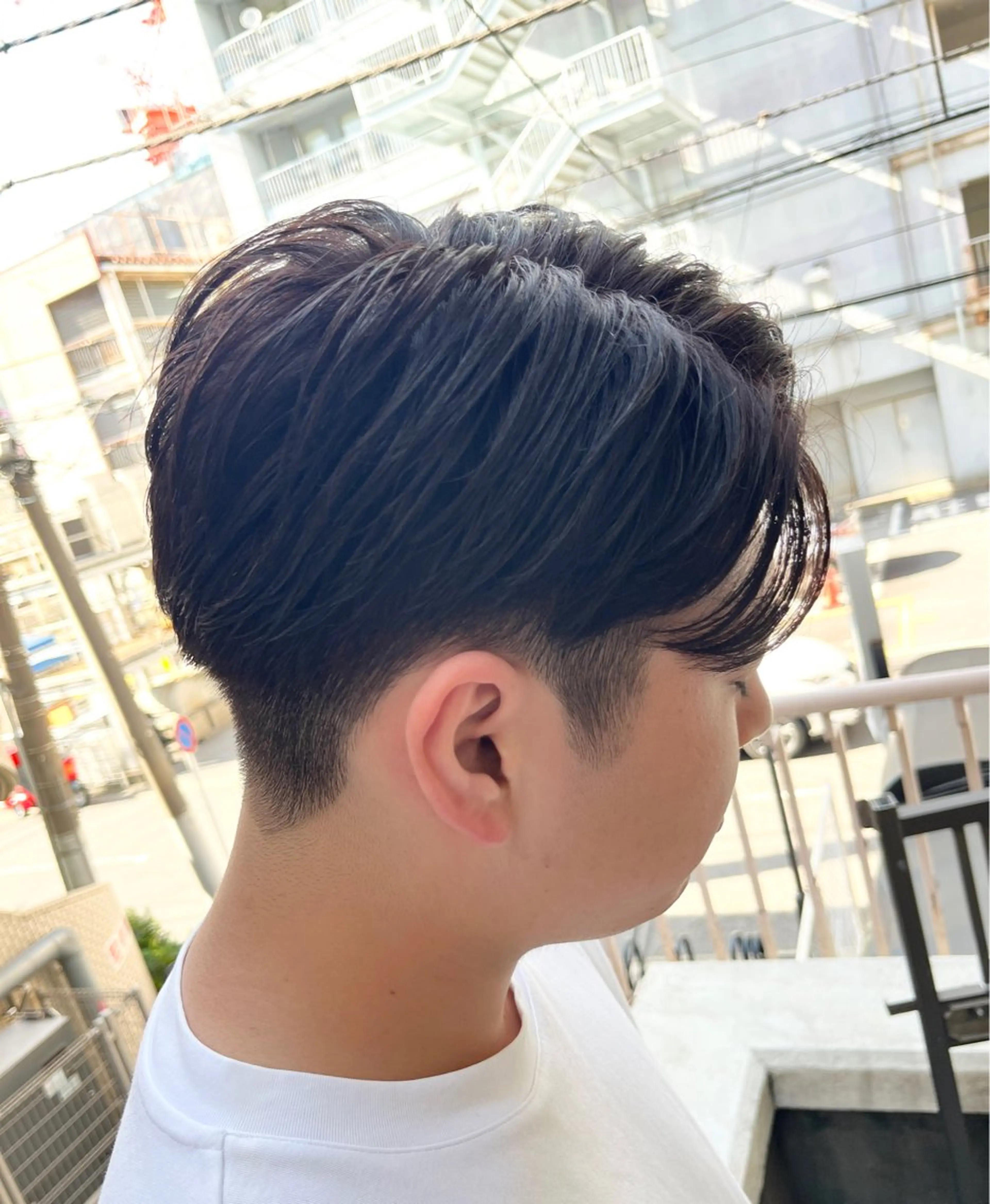 似合わせメンズカット＋ストレートパーマ＋髪質改善トリートメント💇の写真