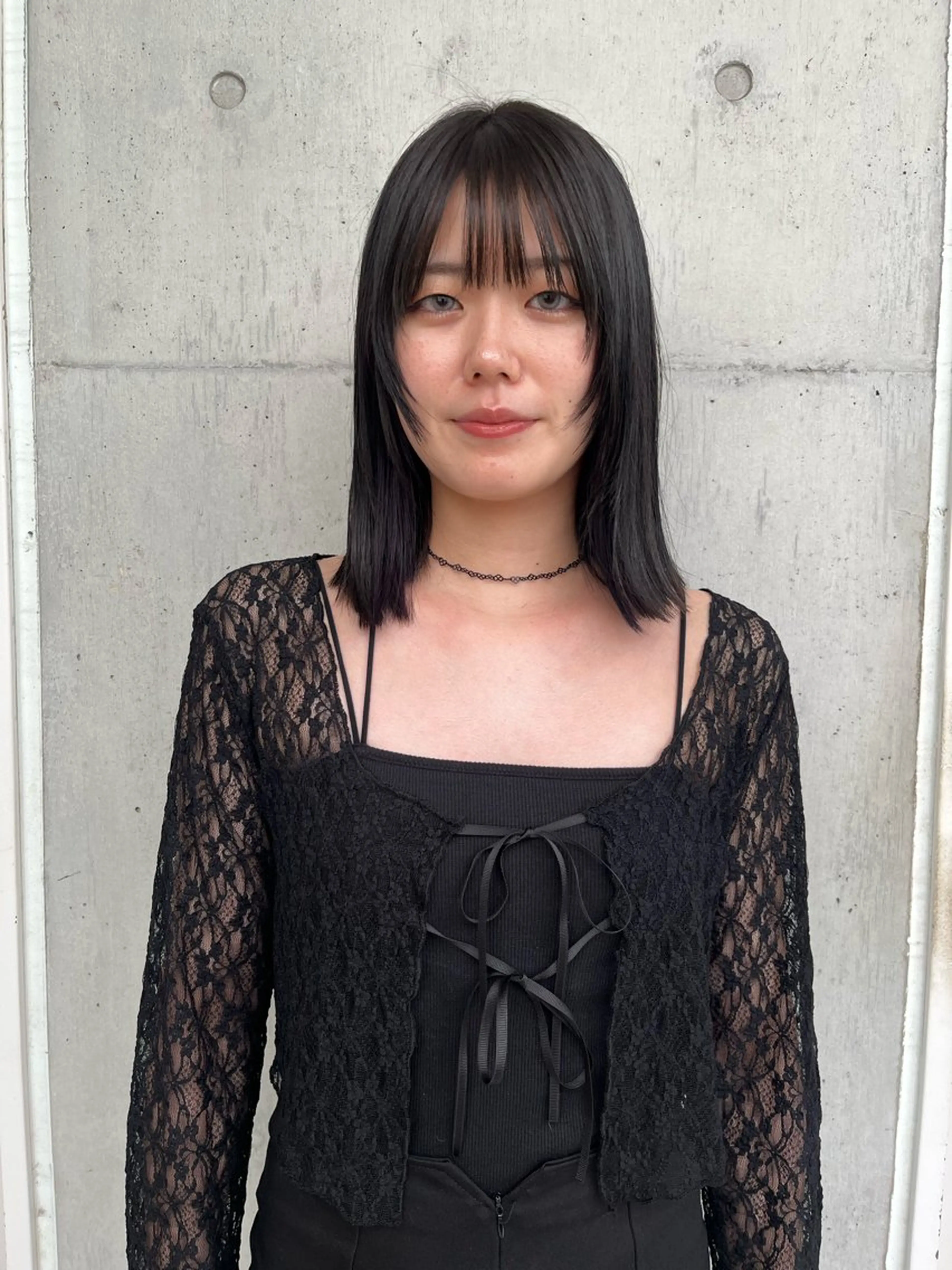 ミディアム カラー 顔まわりレイヤー レイヤーカット カット ヘアカラー トリートメント yukari/ 立川美容室のヘアスタイル