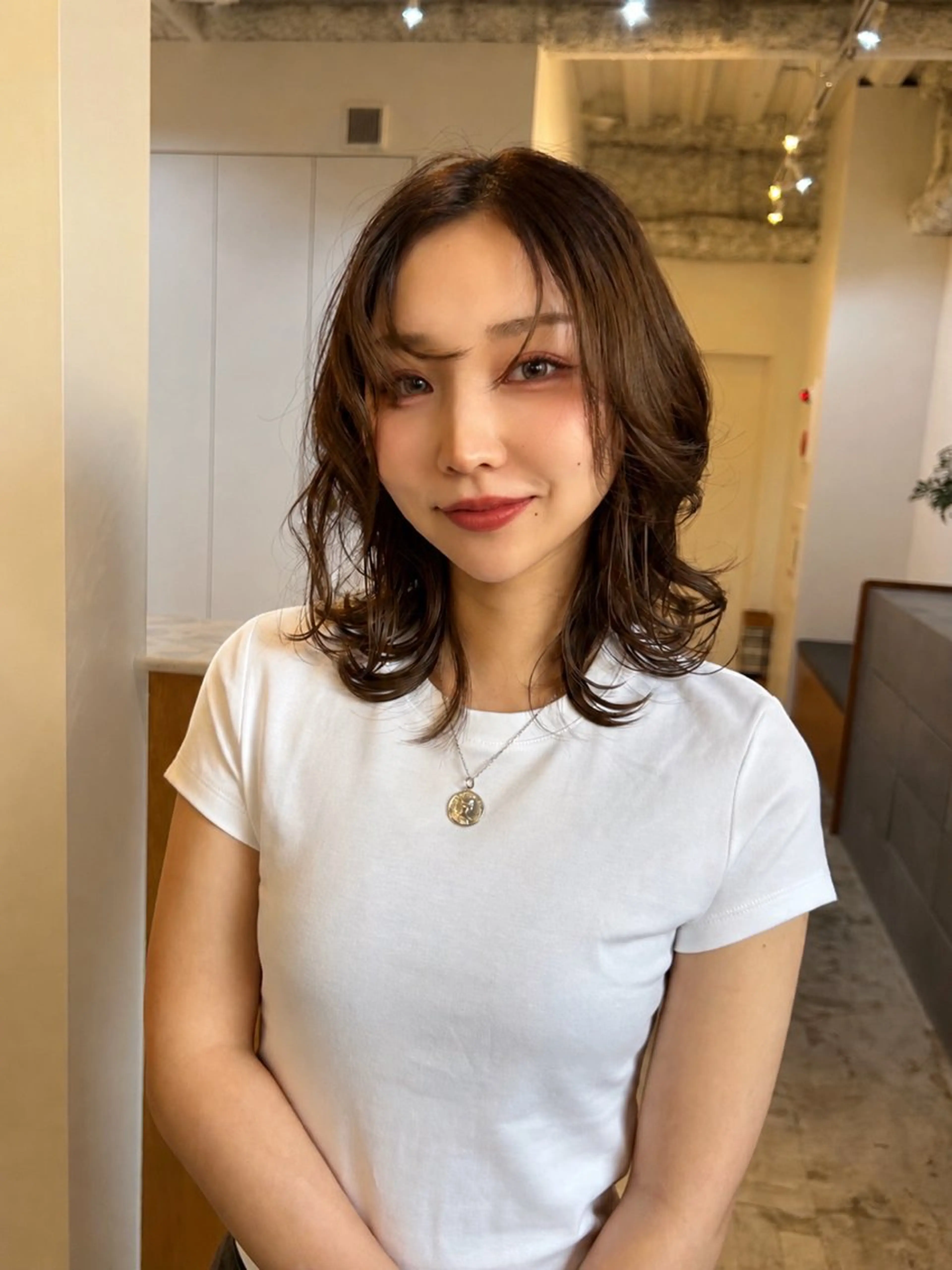 ミディアム カット ヘアカラー トリートメント 名古屋/久屋大通 /不破新のヘアスタイル