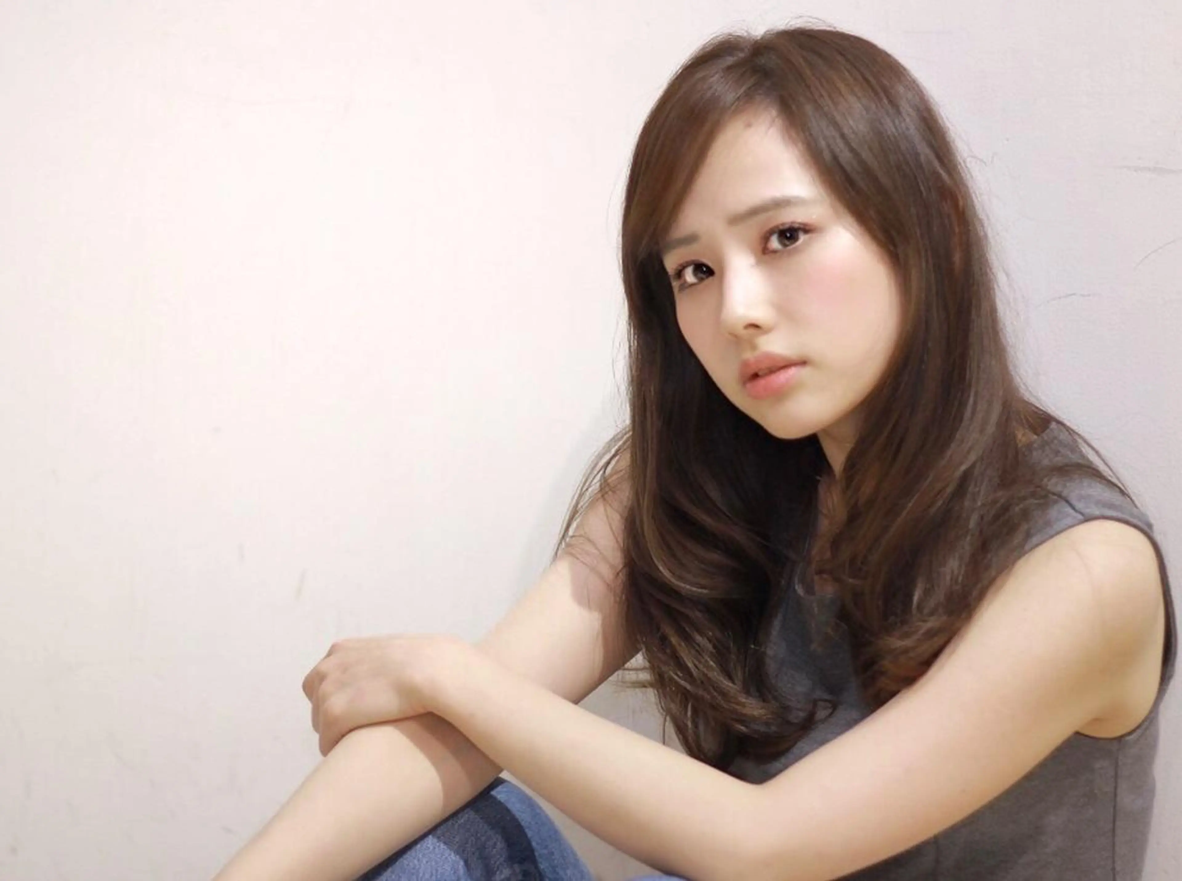 ロング カラー 透明感カラー イルミナカラー 安藤 明日翔のヘアスタイル