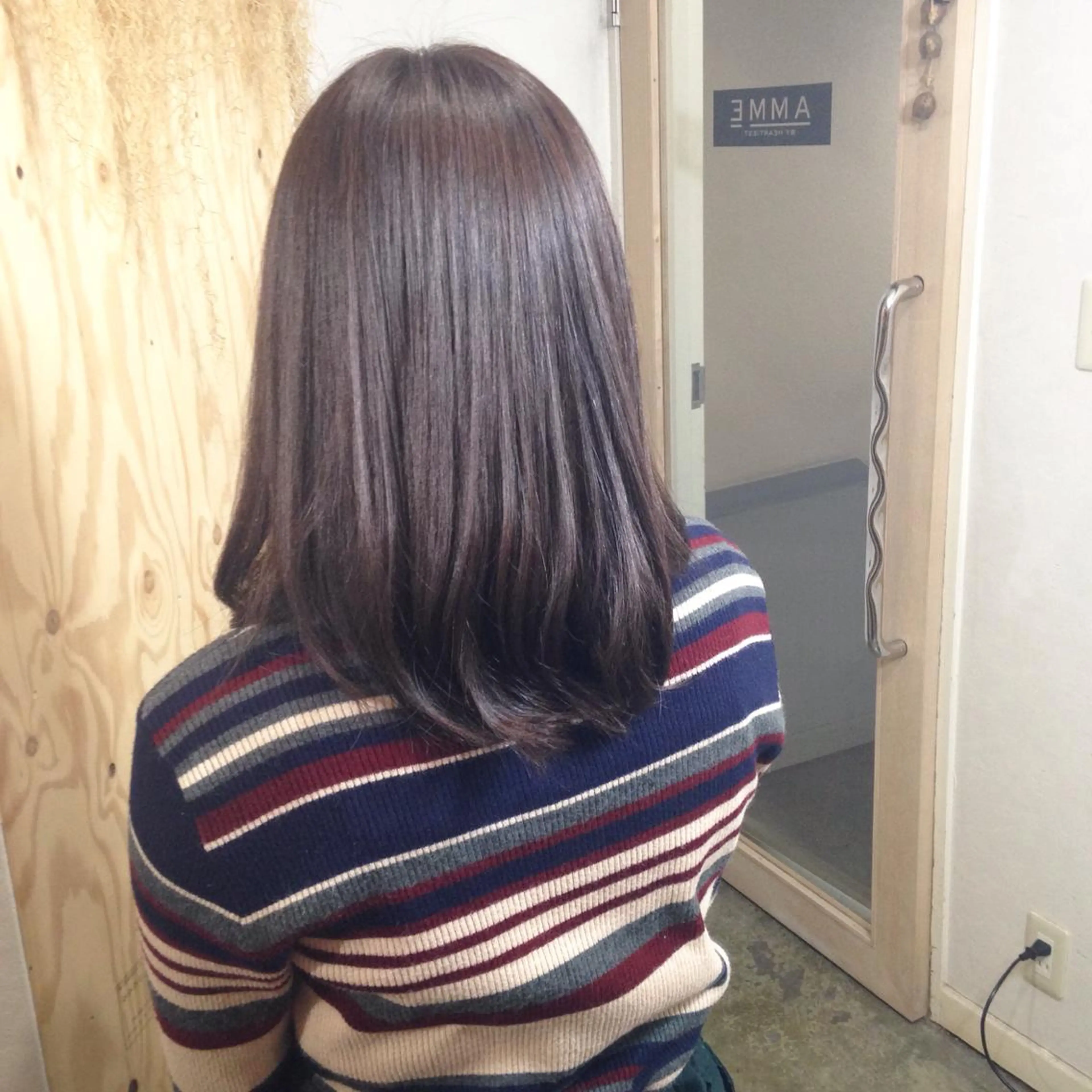 ミディアム カラー ピンクカラー ピンクパープル パープルカラー 💎髪質改善💎 デザイナーshinのヘアスタイル