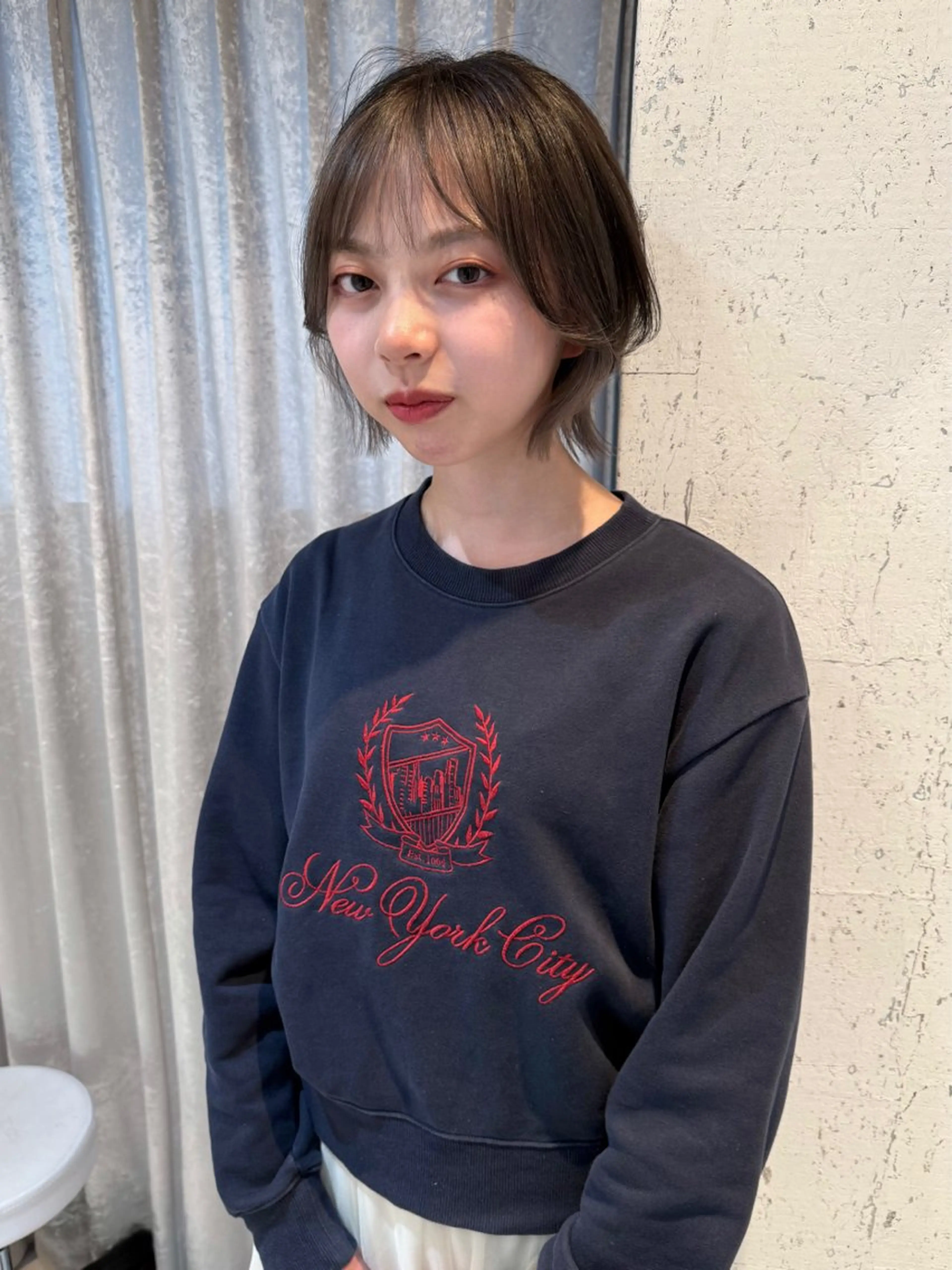 ショート カラー 卒業式のヘアスタイル カット ヘアカラー トリートメント mai / linoah˚✧のヘアスタイル