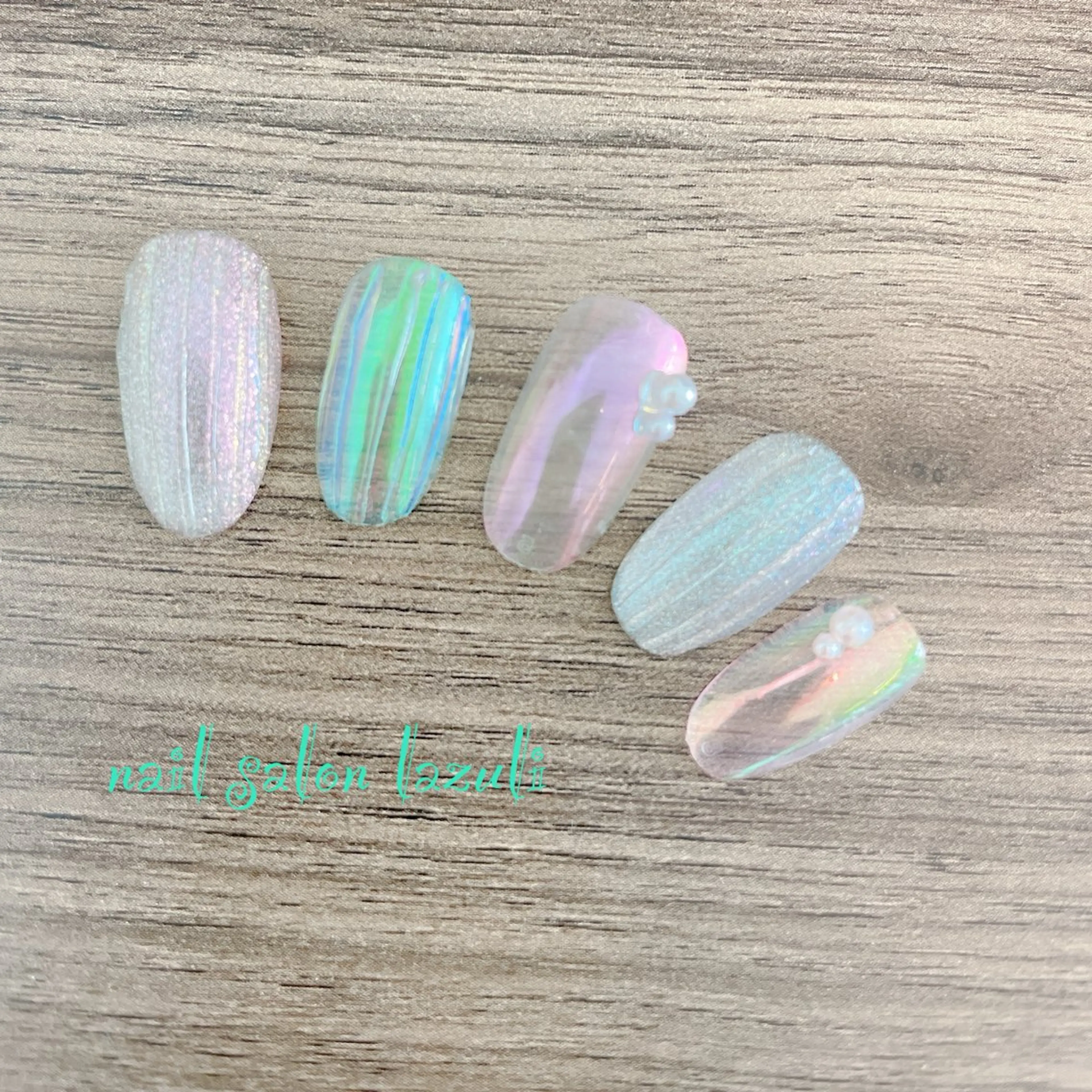 ネイル ジェルネイル マグネットネイル パラジェル ハンドネイル nail salon lazuliのネイルデザイン