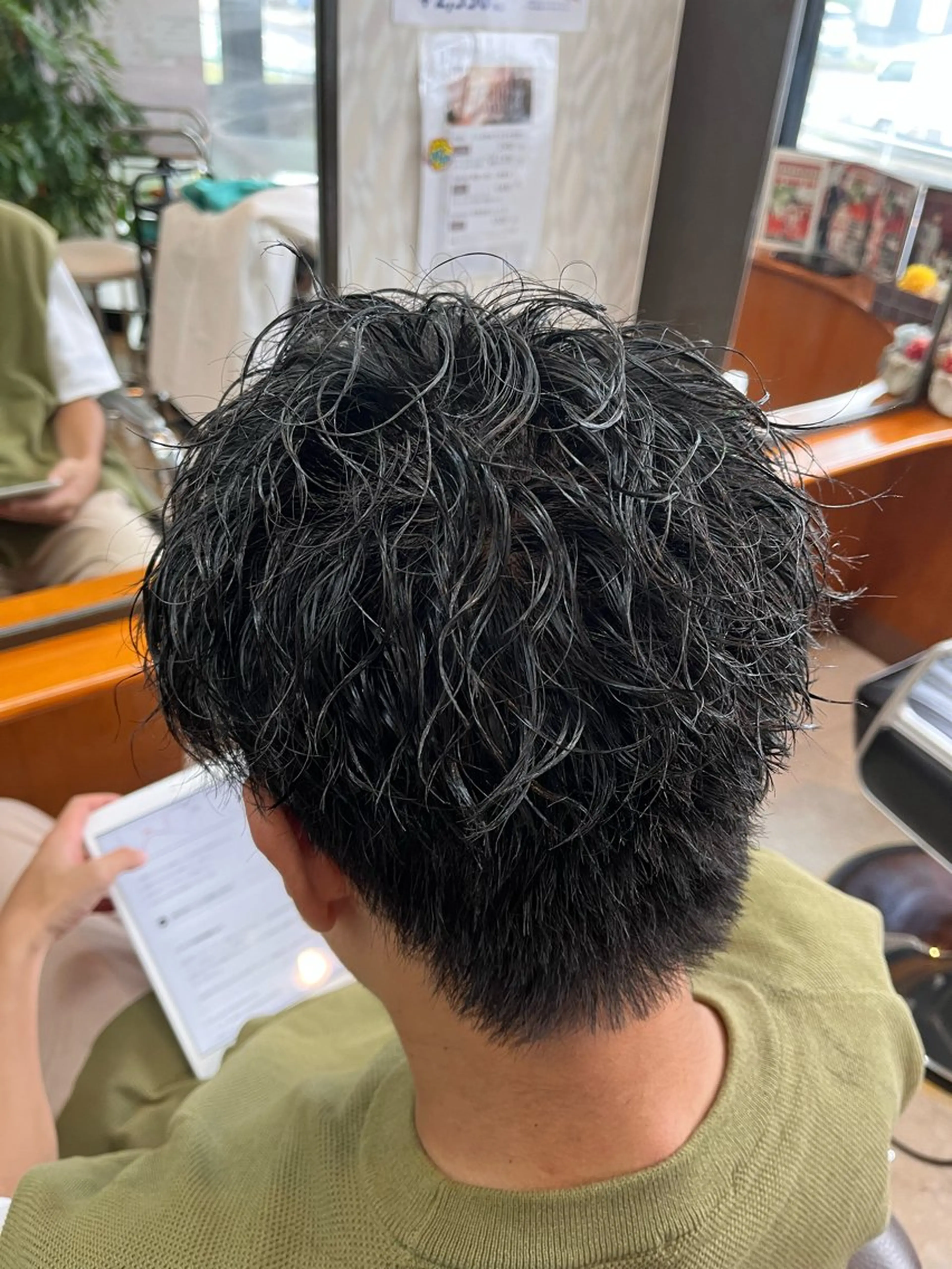 パーマ メンズ カット パーマ 熊谷 はつなのヘアスタイル