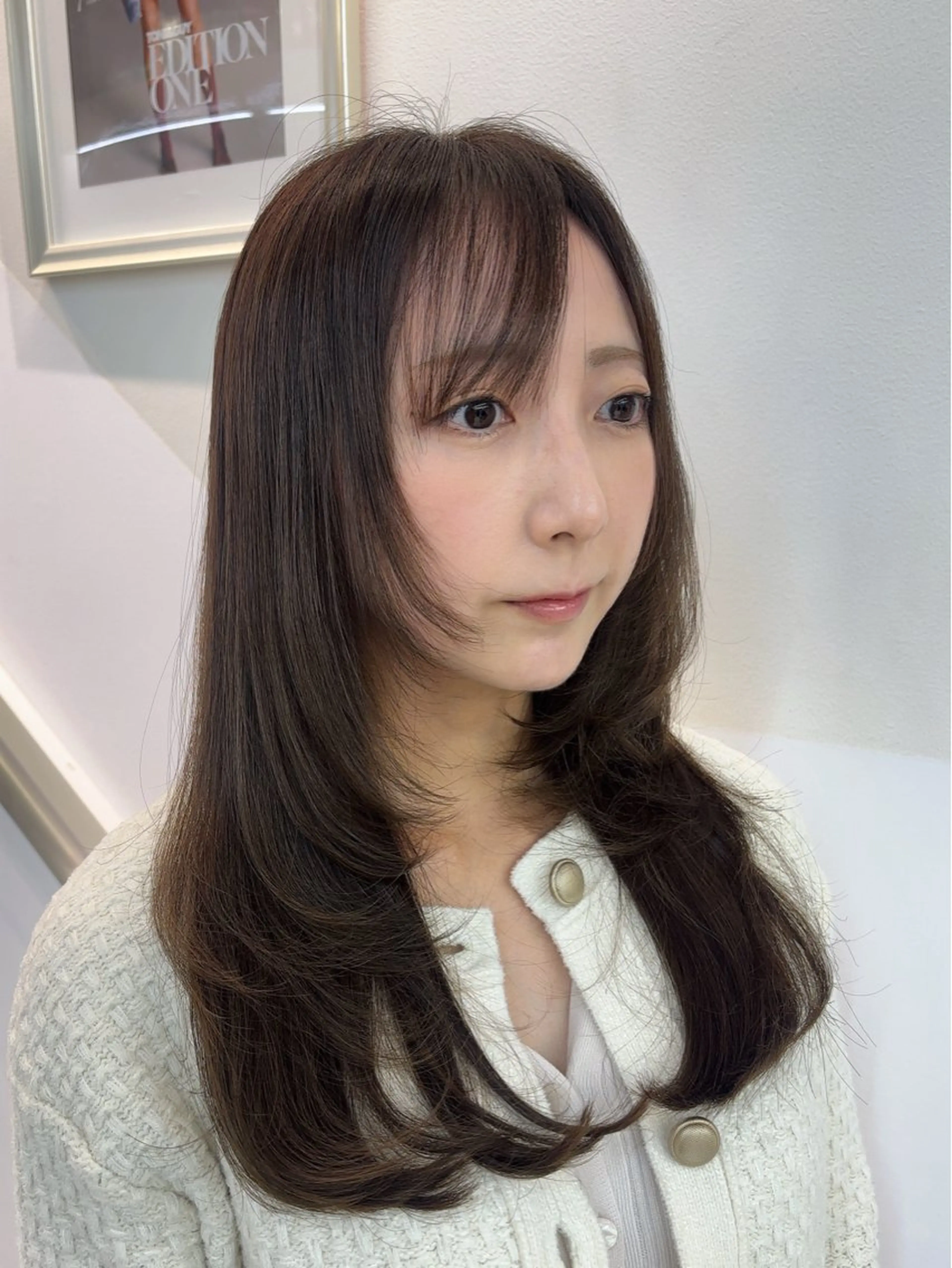 ロング カラー ベージュカラー ブラウンカラー レイヤーカット リコ🪐レイヤー モデル募集のヘアスタイル