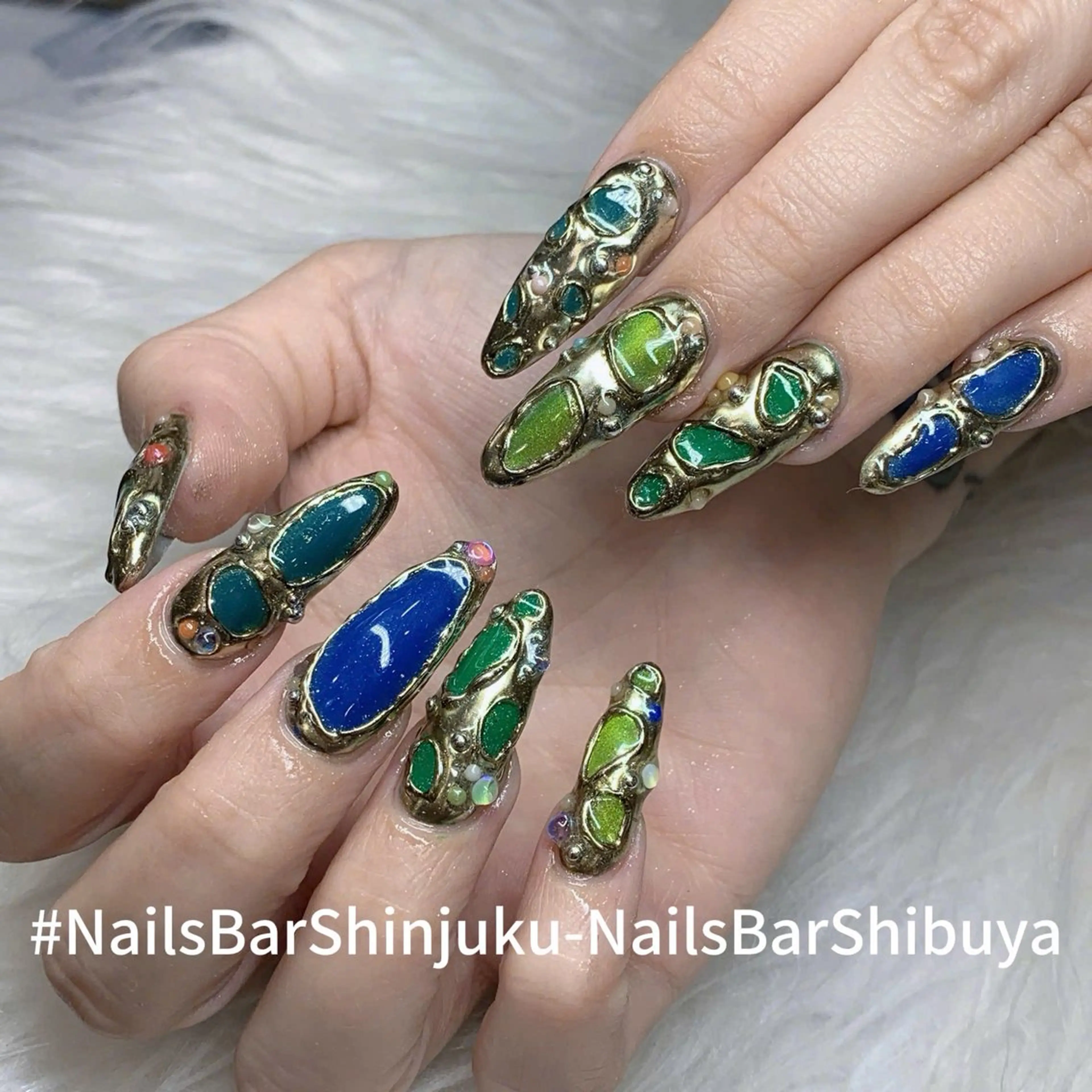 ネイル 長さ出し フレンチネイル ジェルネイル 韓国ネイル ロングネイル NAILS BAR SHINJUKUのネイルデザイン