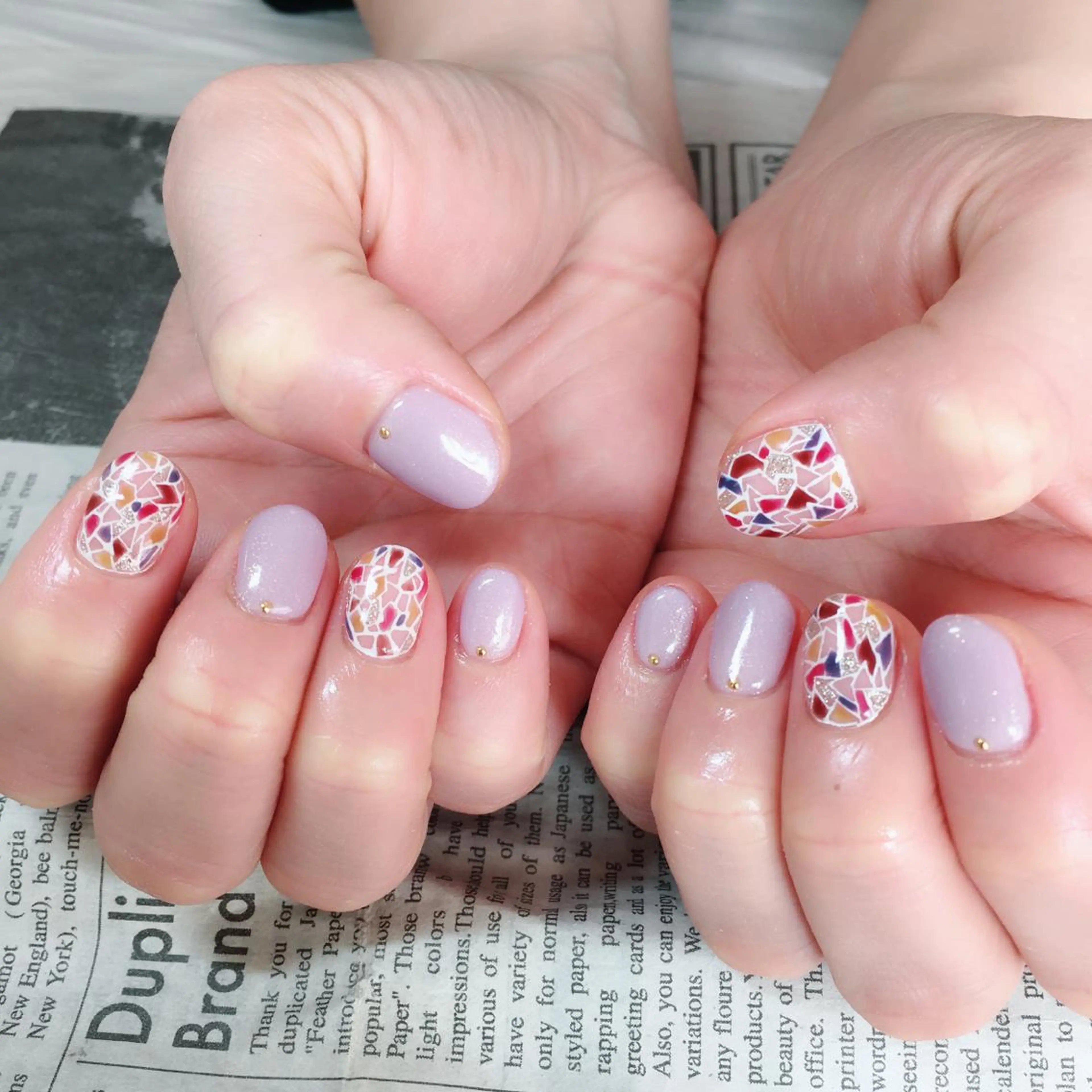 ネイル ゴールド ワンカラーネイル ハンドネイル ハンドケア 森山 舞のネイルデザイン