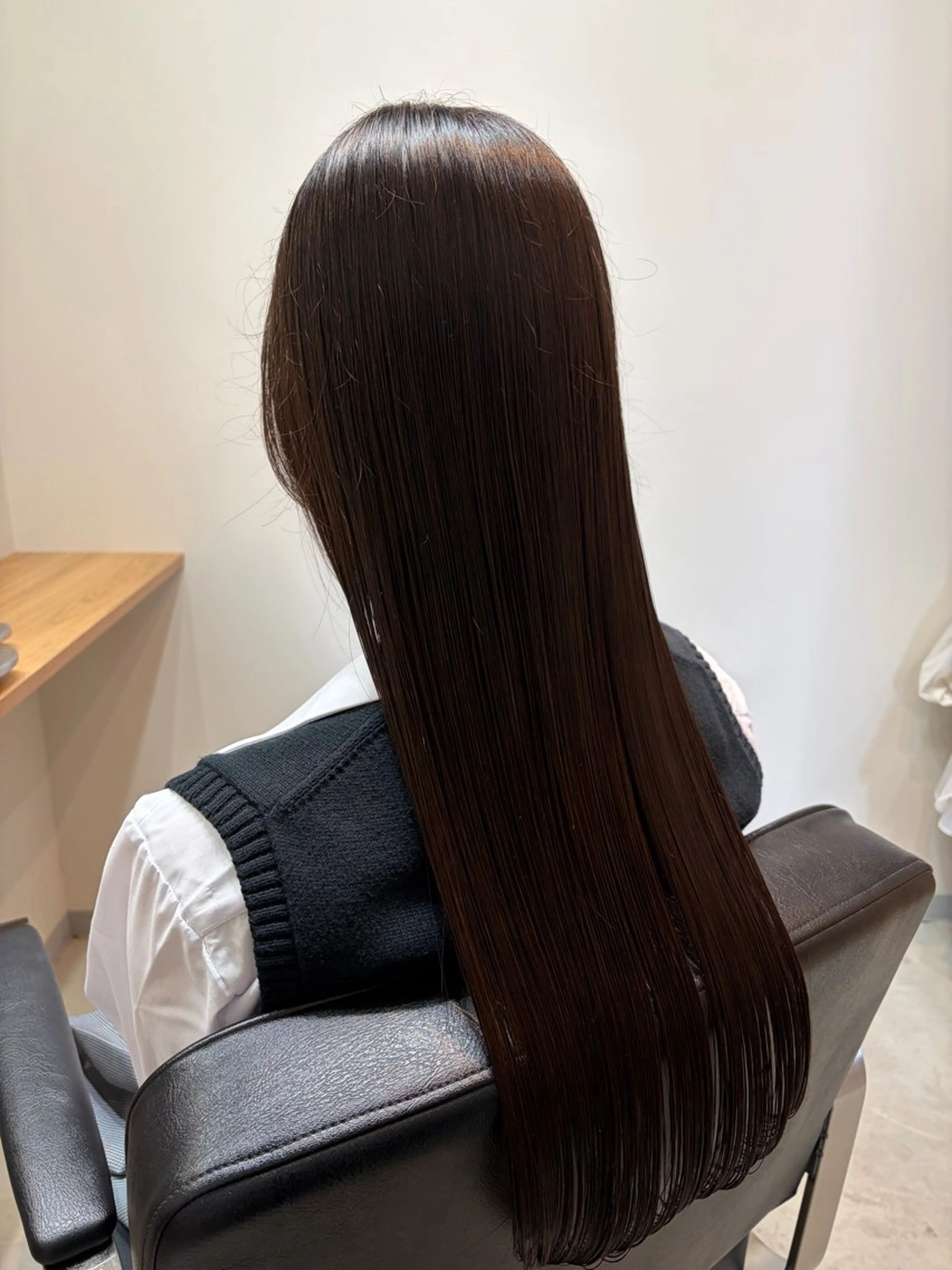 ロング omaフクダ 縮毛矯正/艶髪カラーのヘアスタイル