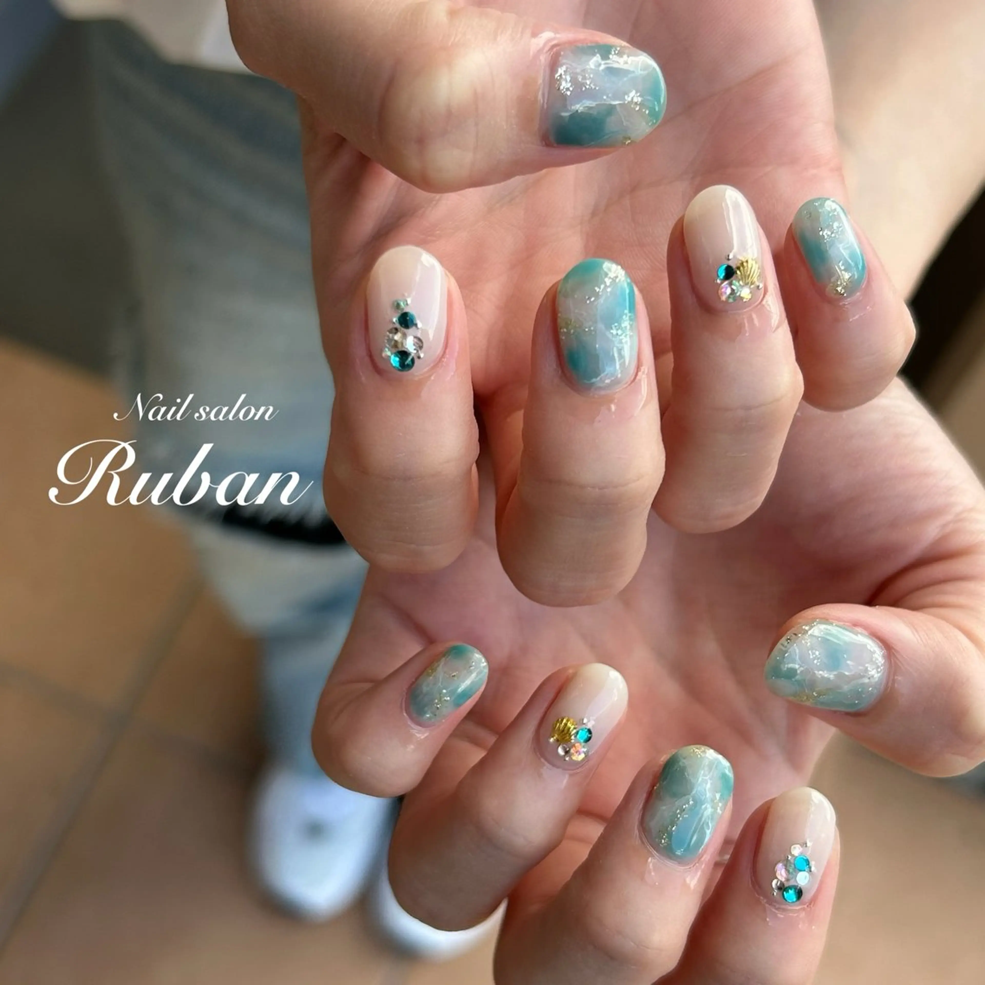 ネイル アートネイル 持ち込み Nail salon Rubanのネイルデザイン