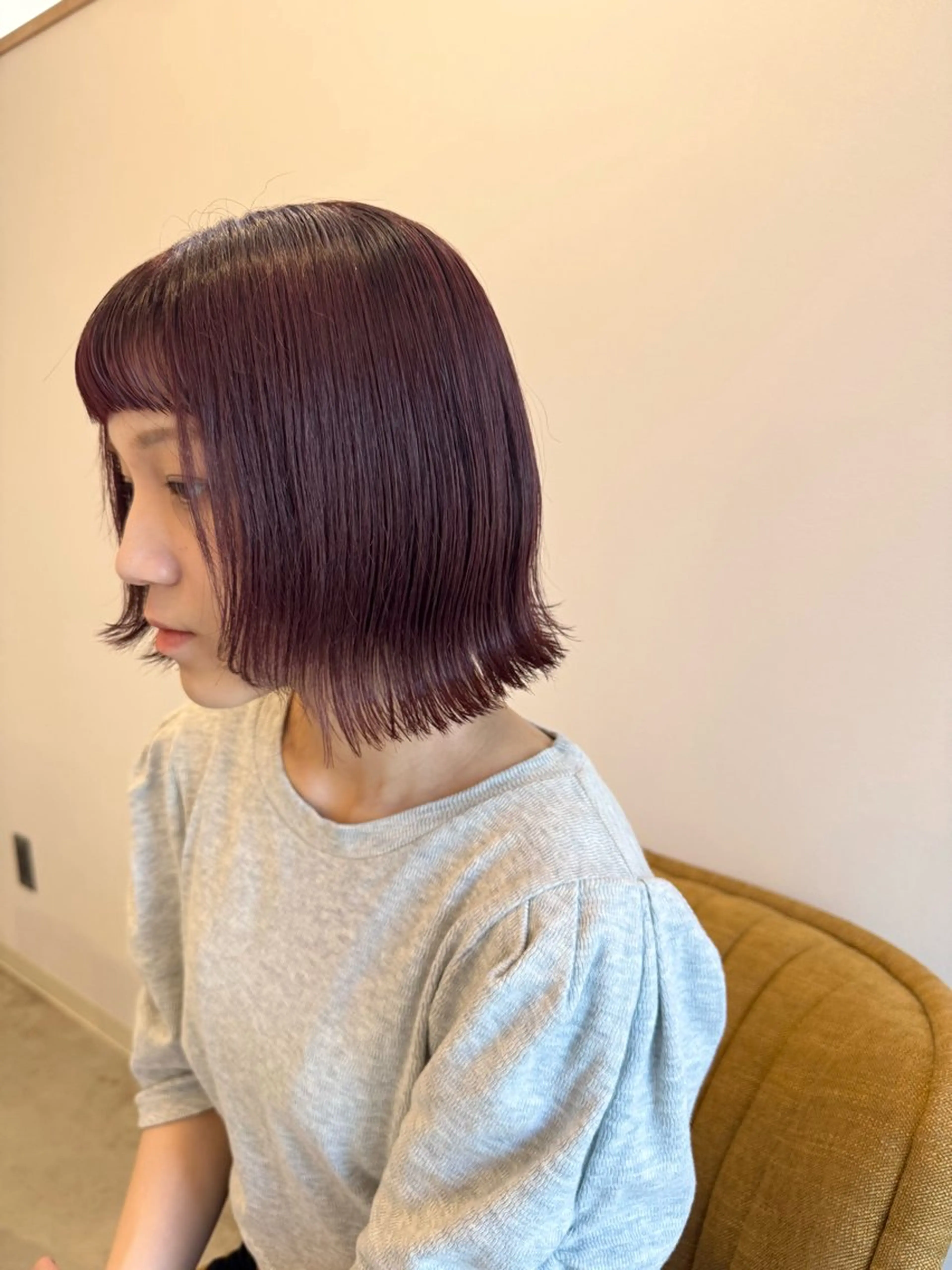 カット+ブリーチなしダブルカラーの写真