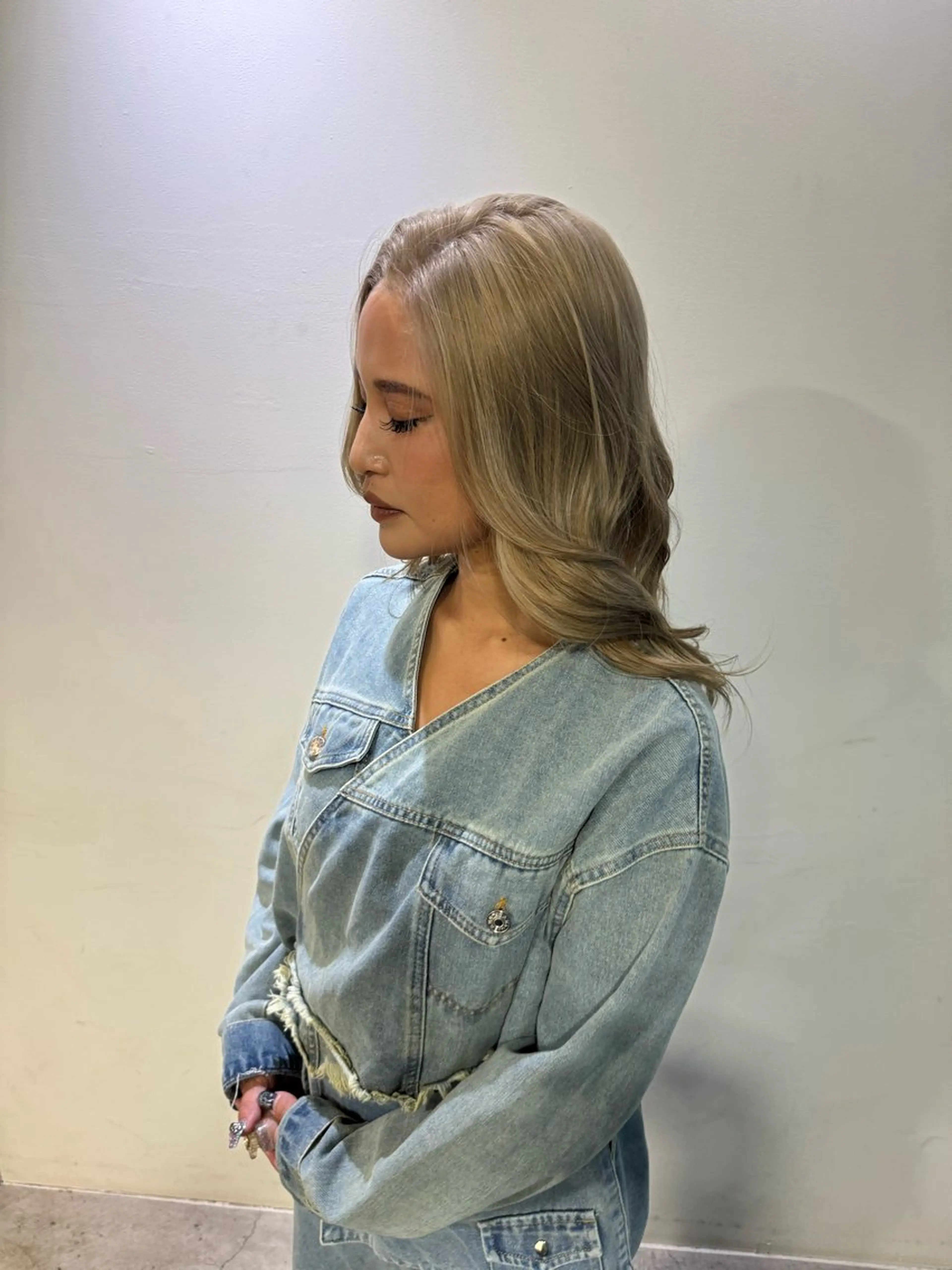 セミロング ヘアカラー 🐥Homie/ yuna🐥のヘアスタイル