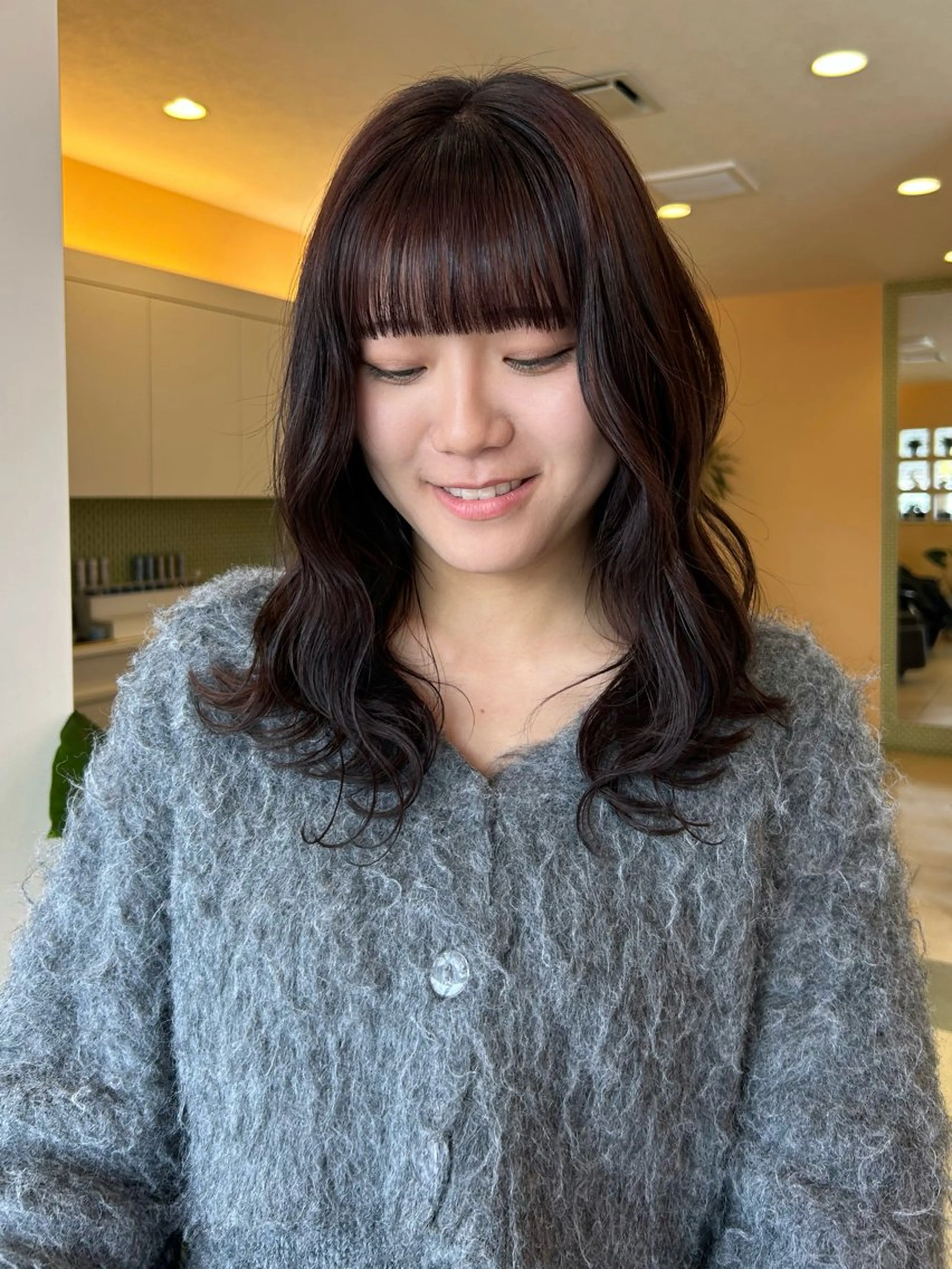 セミロング カラー ヘアカラー トリートメント 💙ルル💙 ハイトーン/レイヤーのヘアスタイル