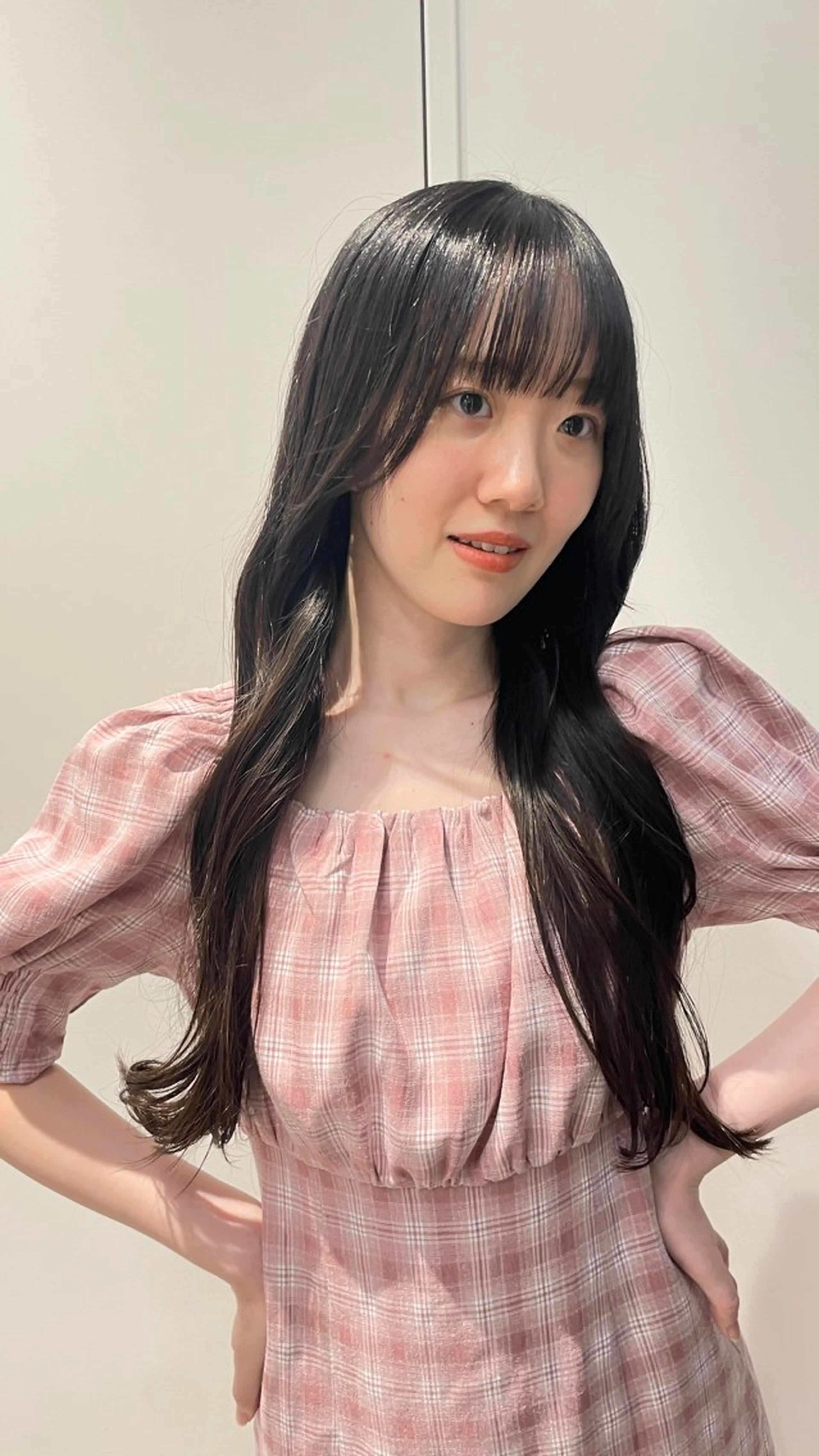 ロング カラー ヘアアレンジ 抜け感ボブ×パーマ ｜kazaneのヘアスタイル