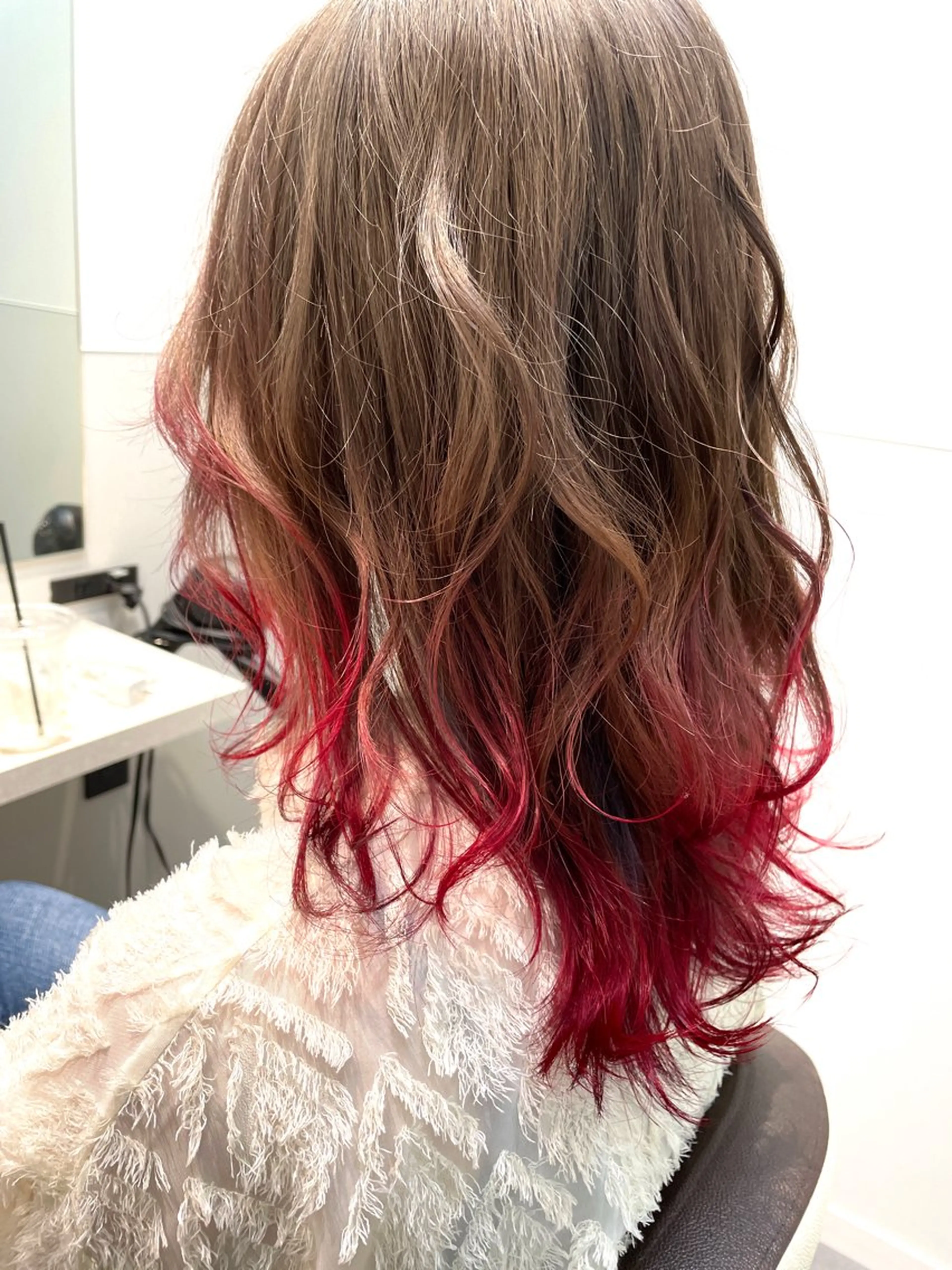 セミロング ヘアカラー トリートメント 大阪 美容師 林のヘアスタイル
