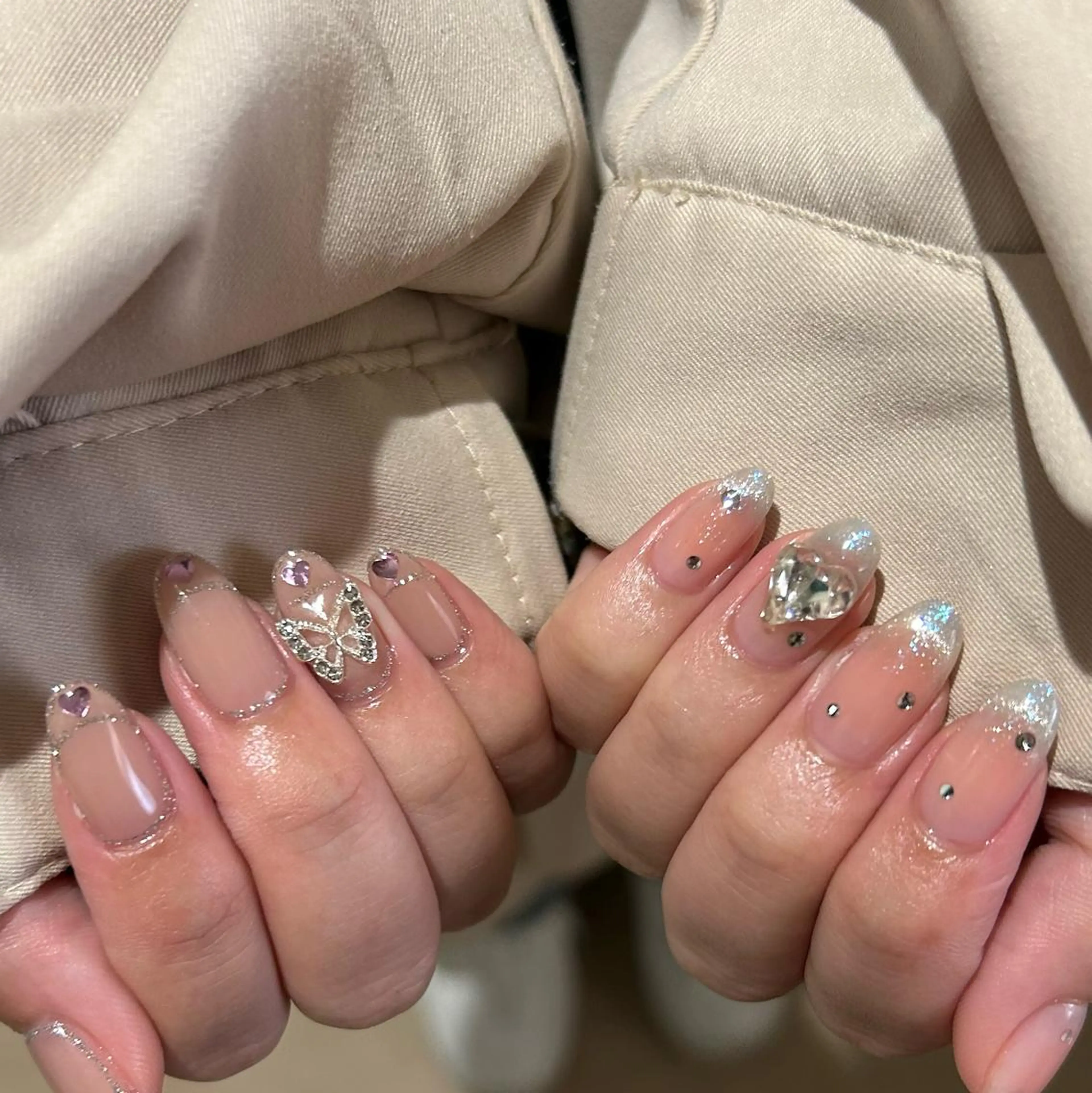 ネイル ハンドネイル パラあり！フィルイン 美フォルムのネイルデザイン