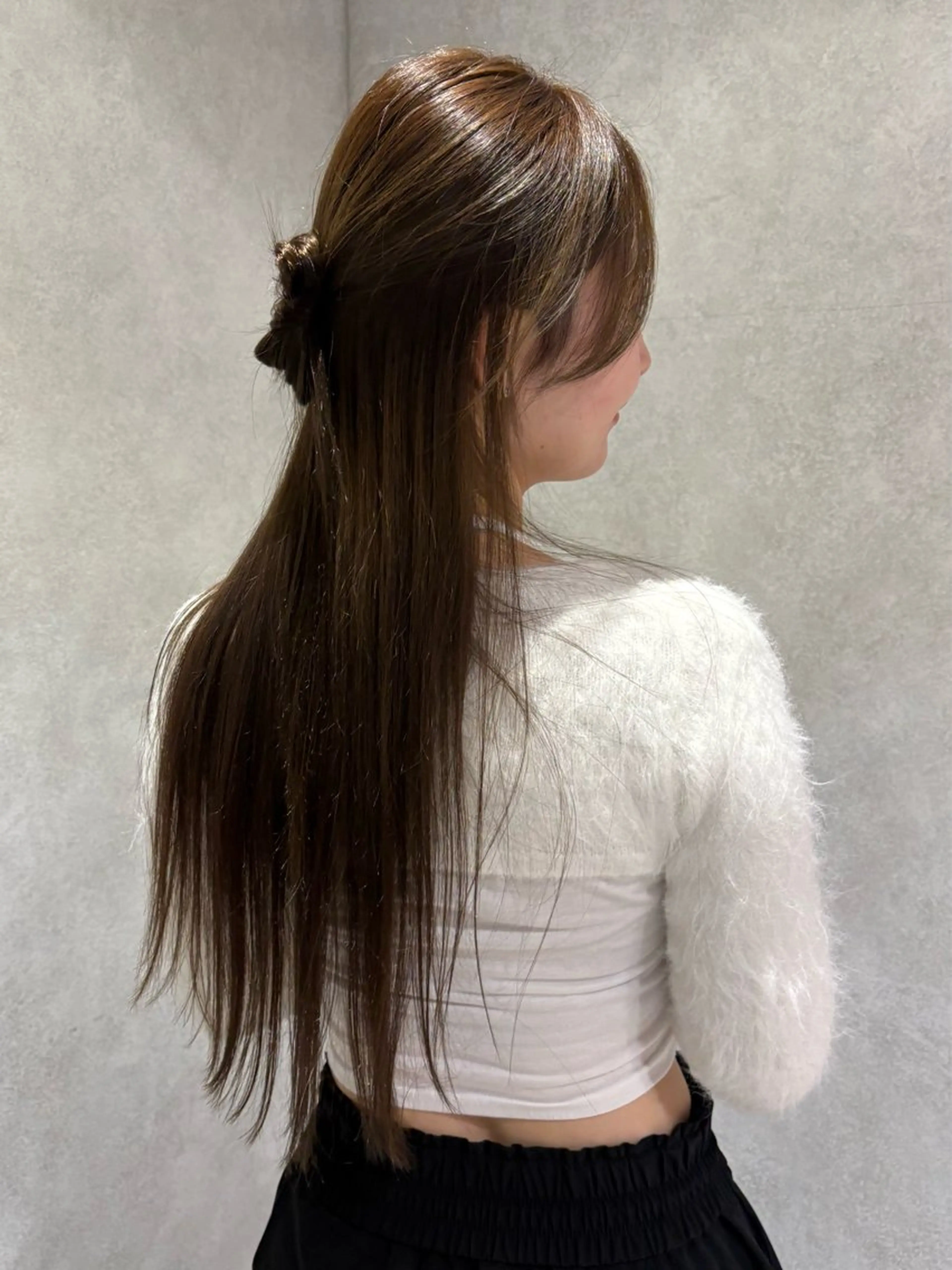 ロング カラー カット ヘアカラー トリートメント yumemiレイヤー ‎✴︎ 透明感カラーのヘアスタイル