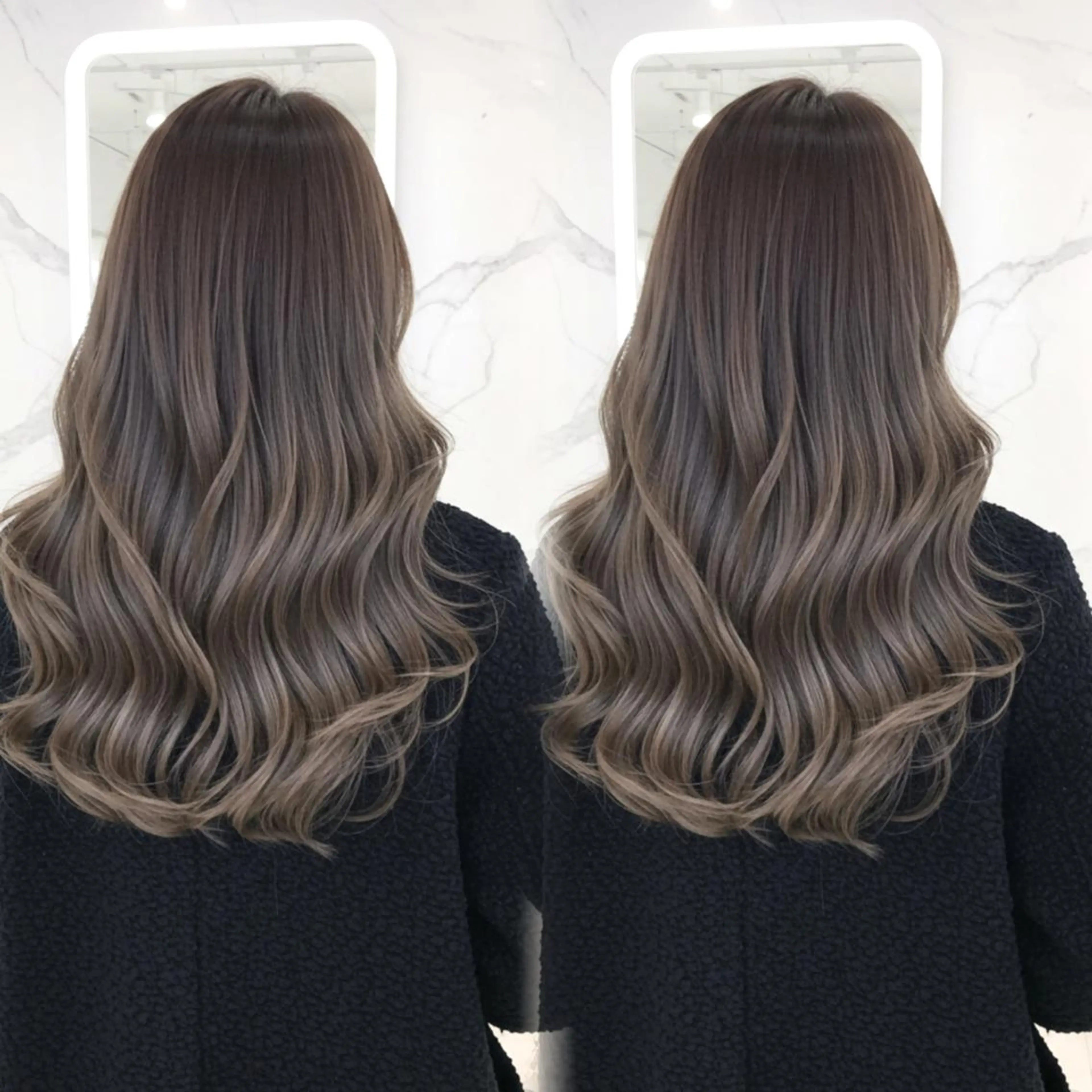 ロング 顔周りカット 韓国風ヘア レイヤーカット 小顔カット カット ヘアカラー トリートメント ✨韓国レイヤー🦋 リピートNO.1✨のヘアスタイル