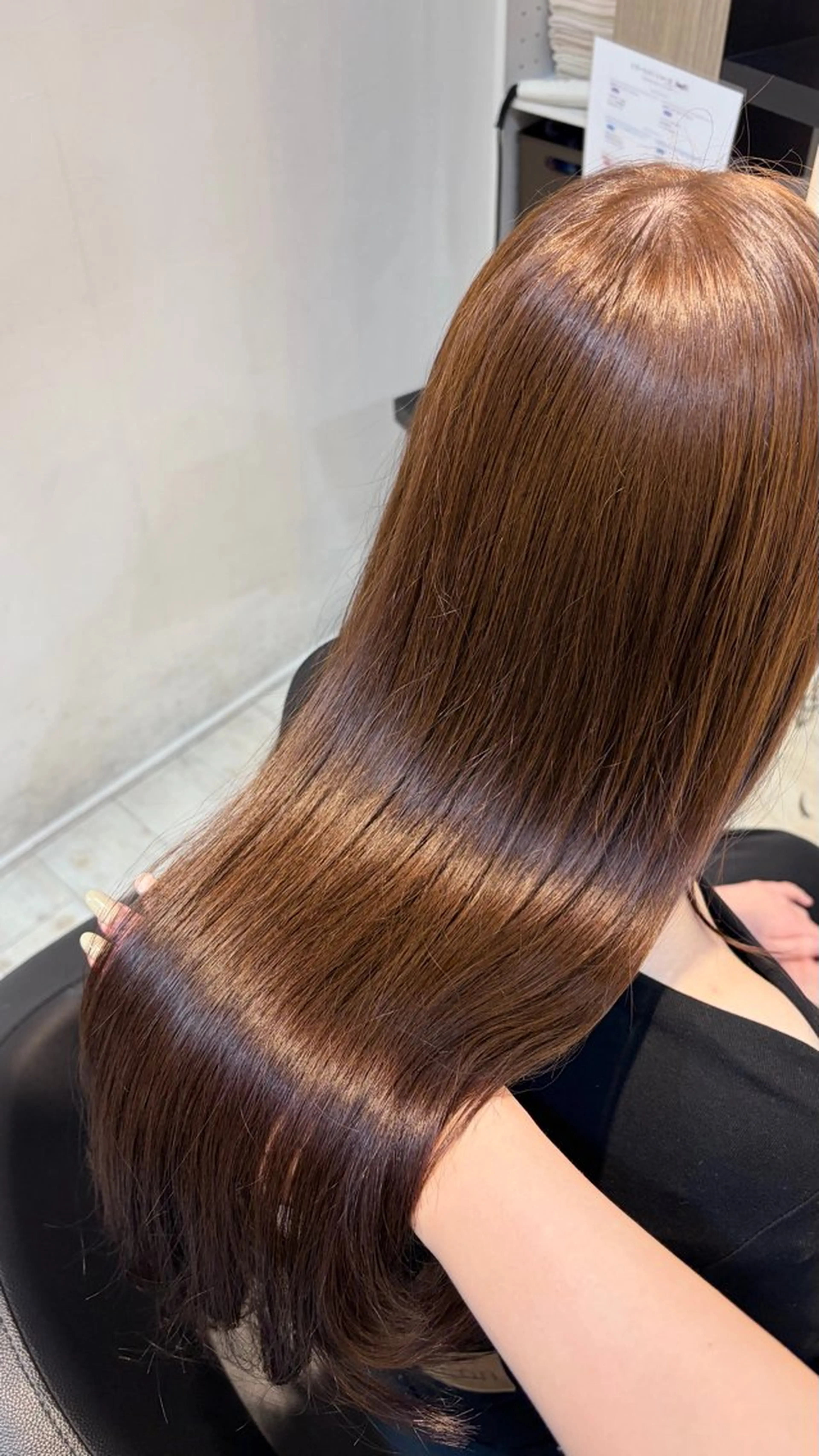 ロング カラー ヘアカラー トリートメント ブリーチ/髪質改善/ ハイトーン/暖色のヘアスタイル