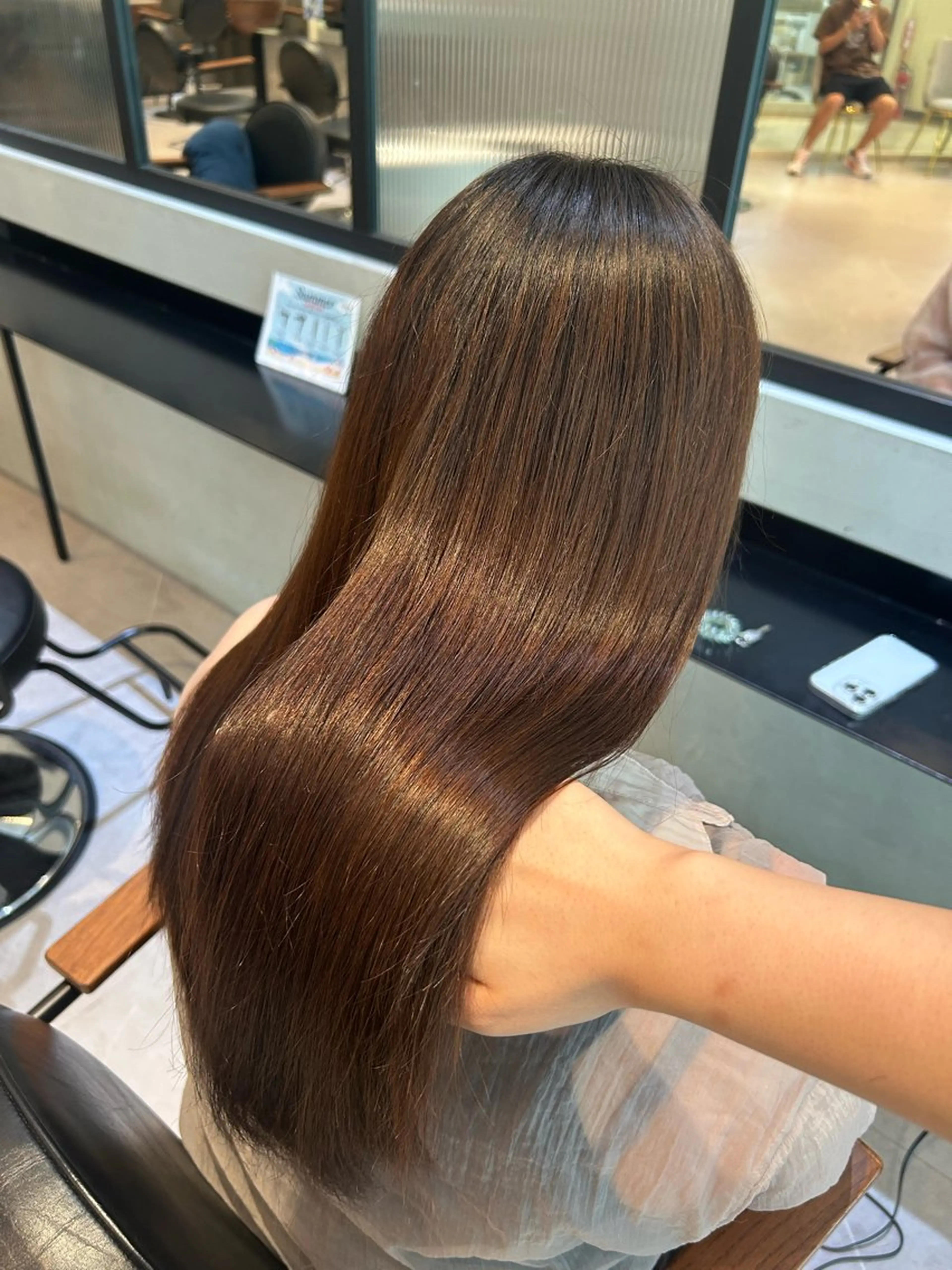 ロング パーマ カット 縮毛矯正 トリートメント 縮毛矯正/カット/ 韓国ヘア/蛯原🍤のヘアスタイル