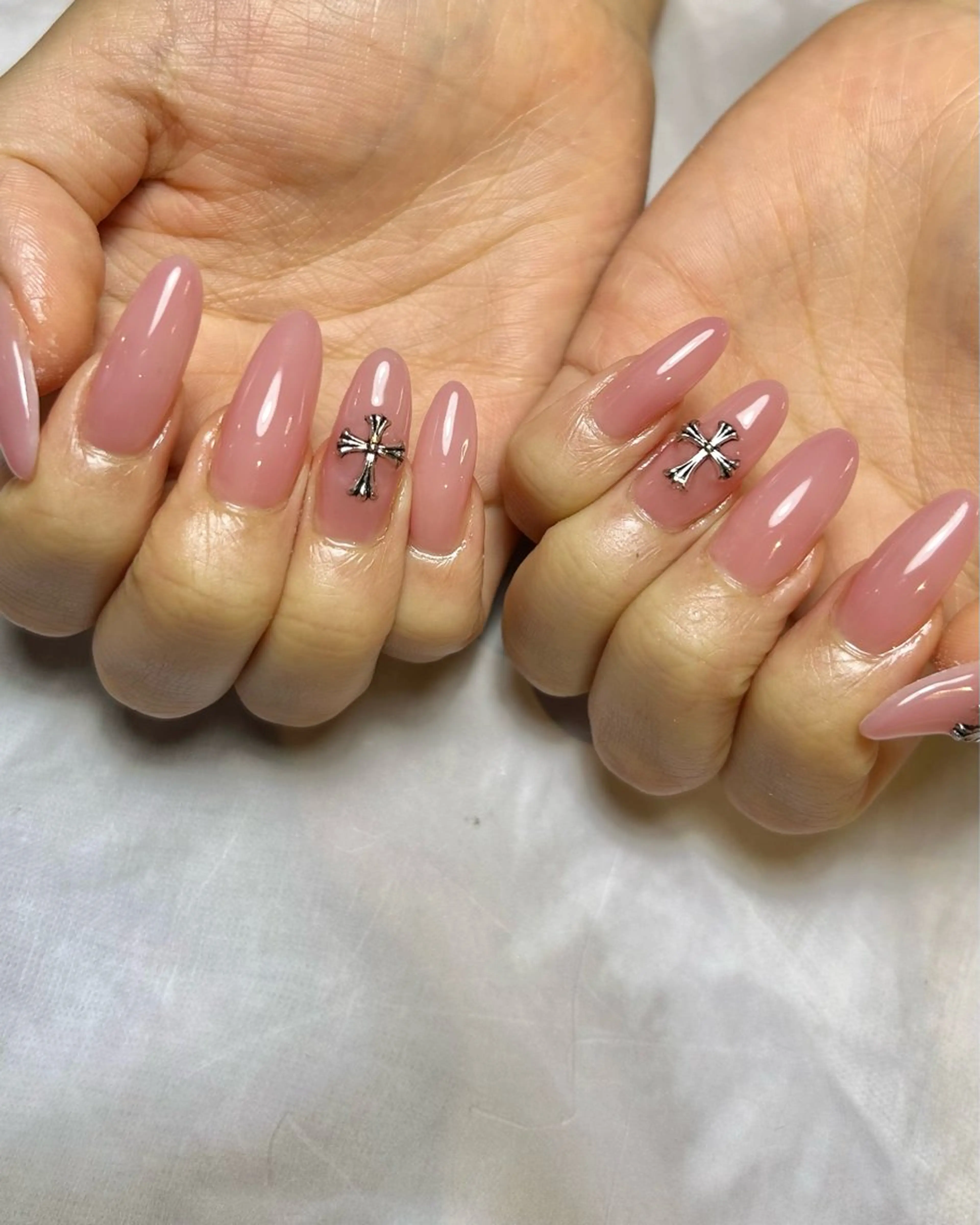 ネイル 持ち込み ピンク スカルプネイル ハンドネイル Reflection marikoのネイルデザイン