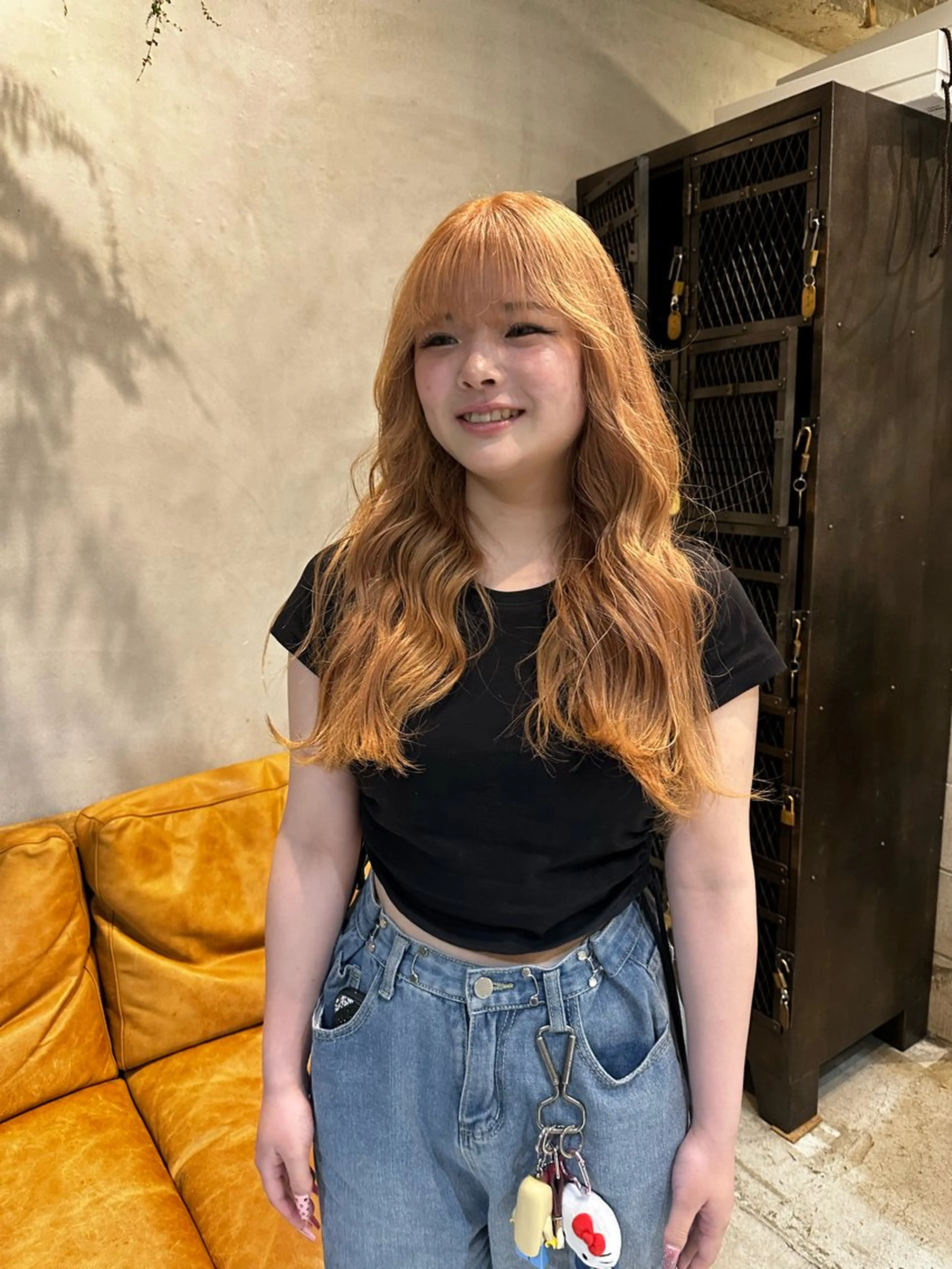 ロング カラー ベージュカラー ヘアカラー トリートメント ヘッドスパ 森田楓乃/上前津/ 大須/ブリーチカラーのヘアスタイル