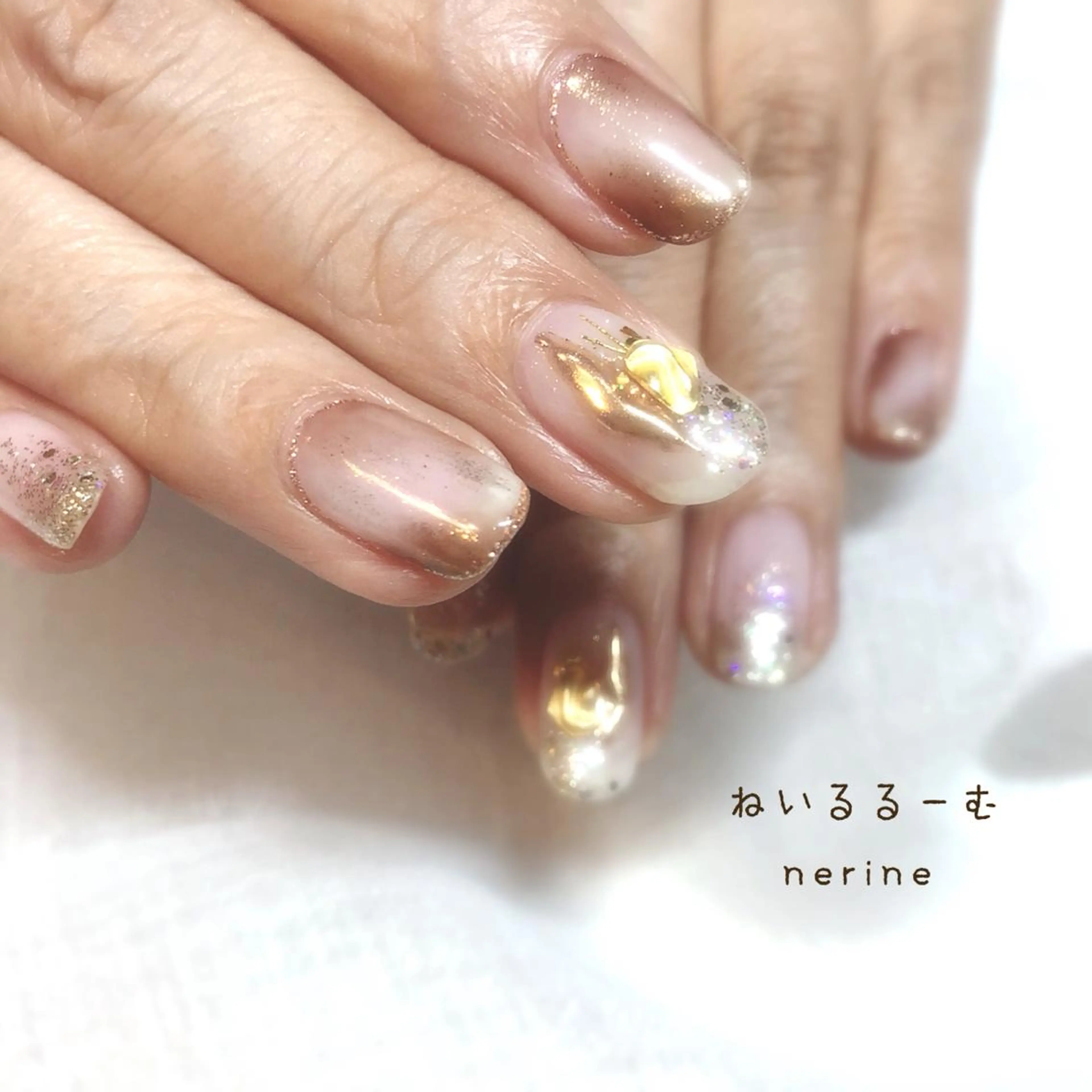 ネイル フットネイル ジェルネイル ニュアンスネイル シンプルネイル ストーンネイル NAILST Naomiのネイルデザイン