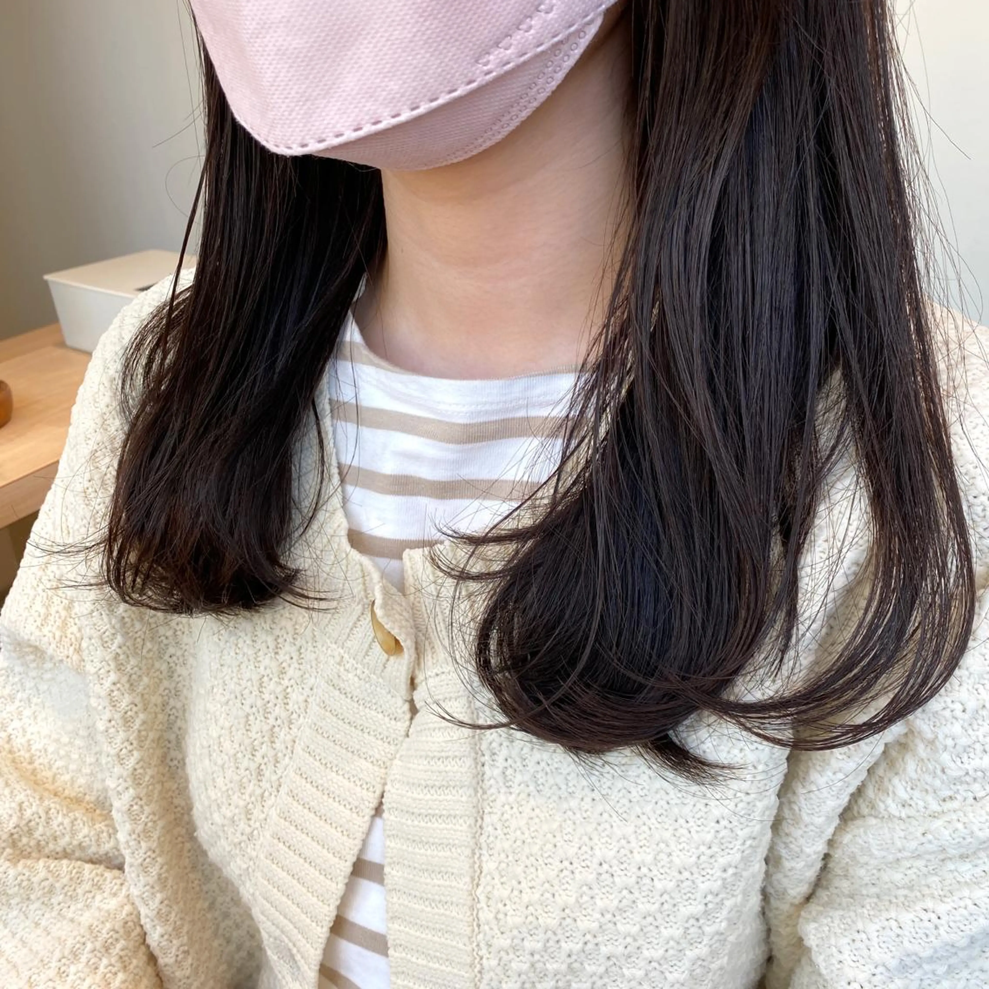 ミディアム カラー 酸性縮毛矯正/ ホッタケイシのヘアスタイル