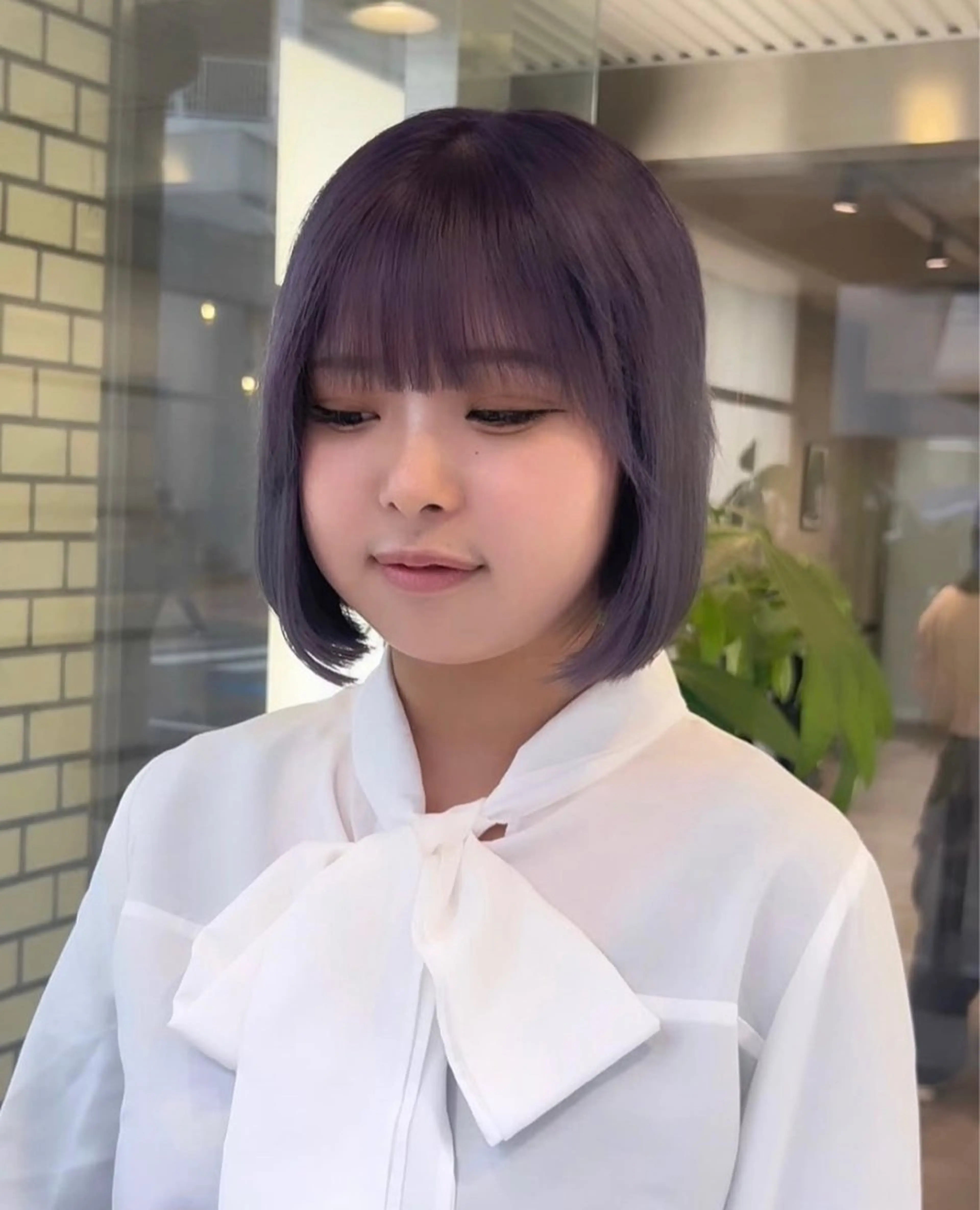 ショート カラー ブリーチ ダブルカラー イルミナカラー ブリーチなしカラー ボブ カット ヘアカラー トリートメント LUCK 本厚木店のヘアスタイル