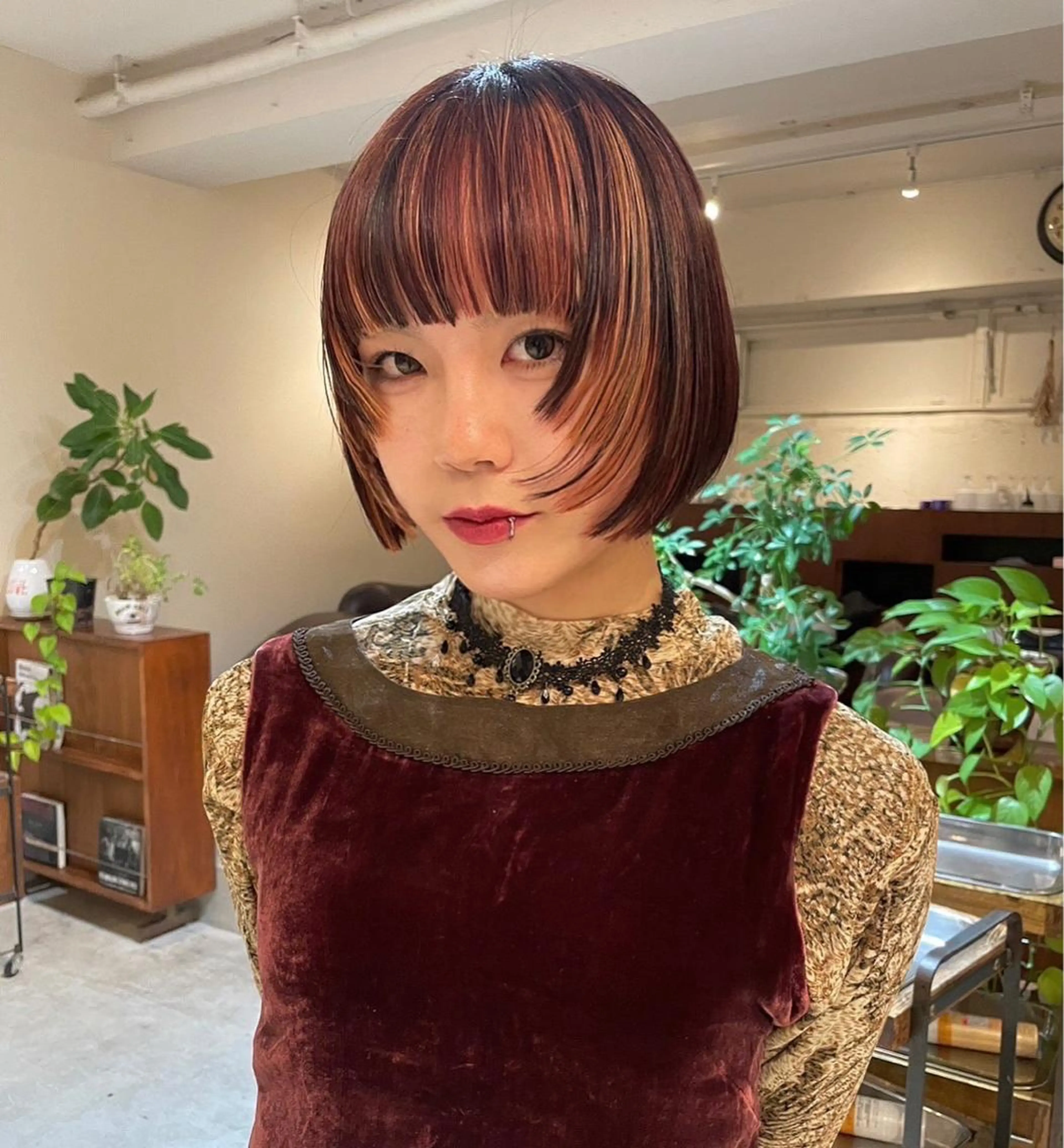 ショート カラー ブリーチ ケアブリーチ トリートメント ファッションに 溶け込むstyleのヘアスタイル